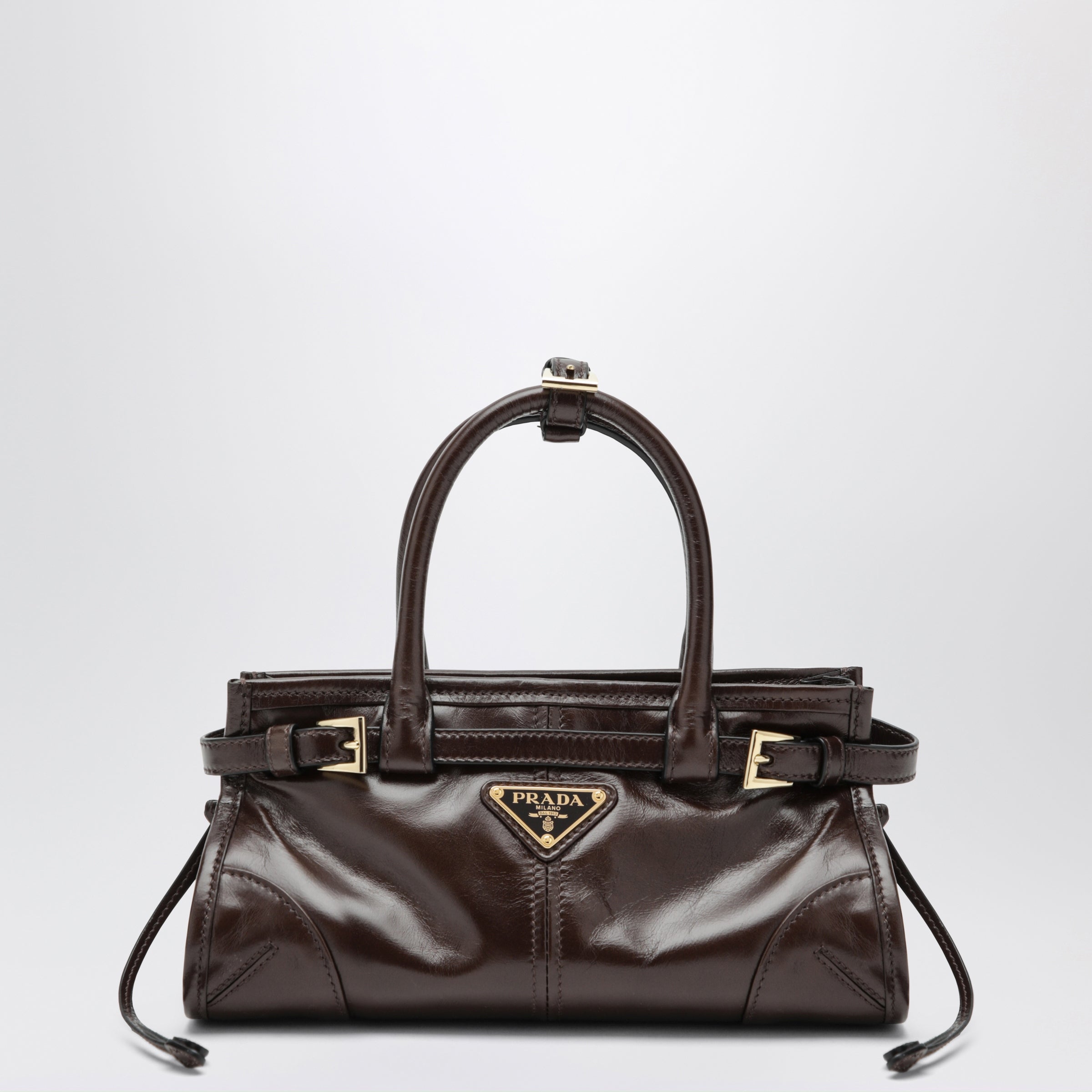 Prada Dark brown Bonnie Mini handbag | TheDoubleF