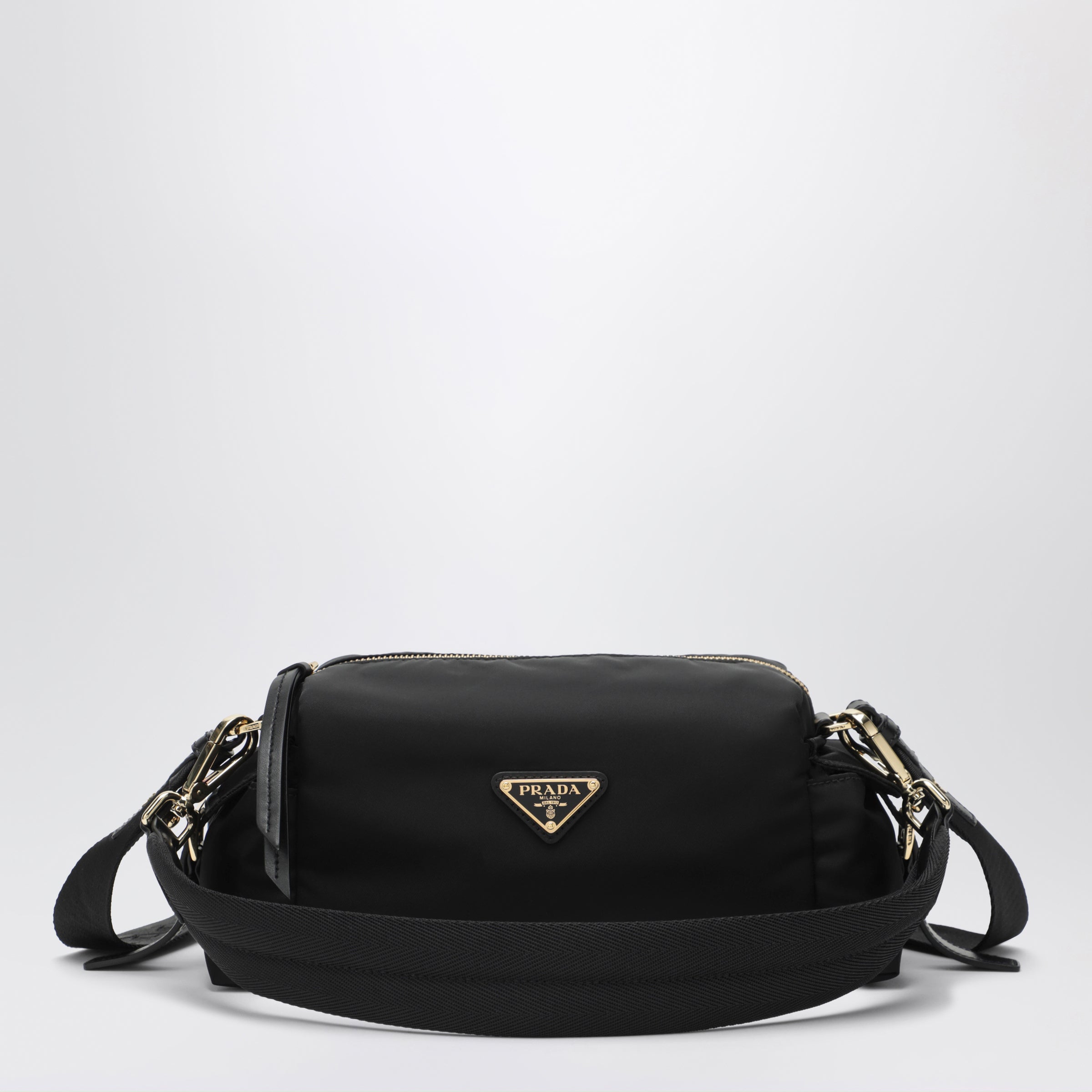 Prada Black Re-Nylon Shoulder Bag | TheDoubleF