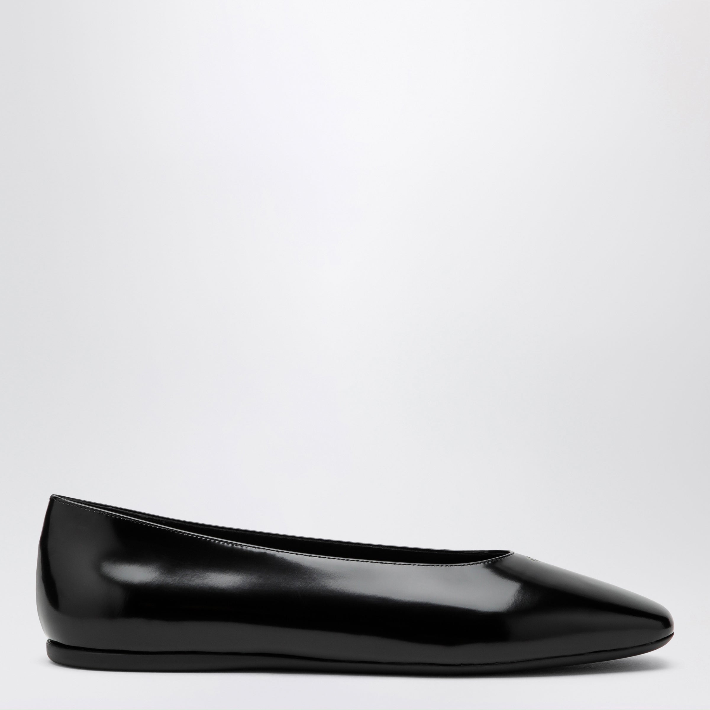 Prada Black brushed leather ballet flats | TheDoubleF