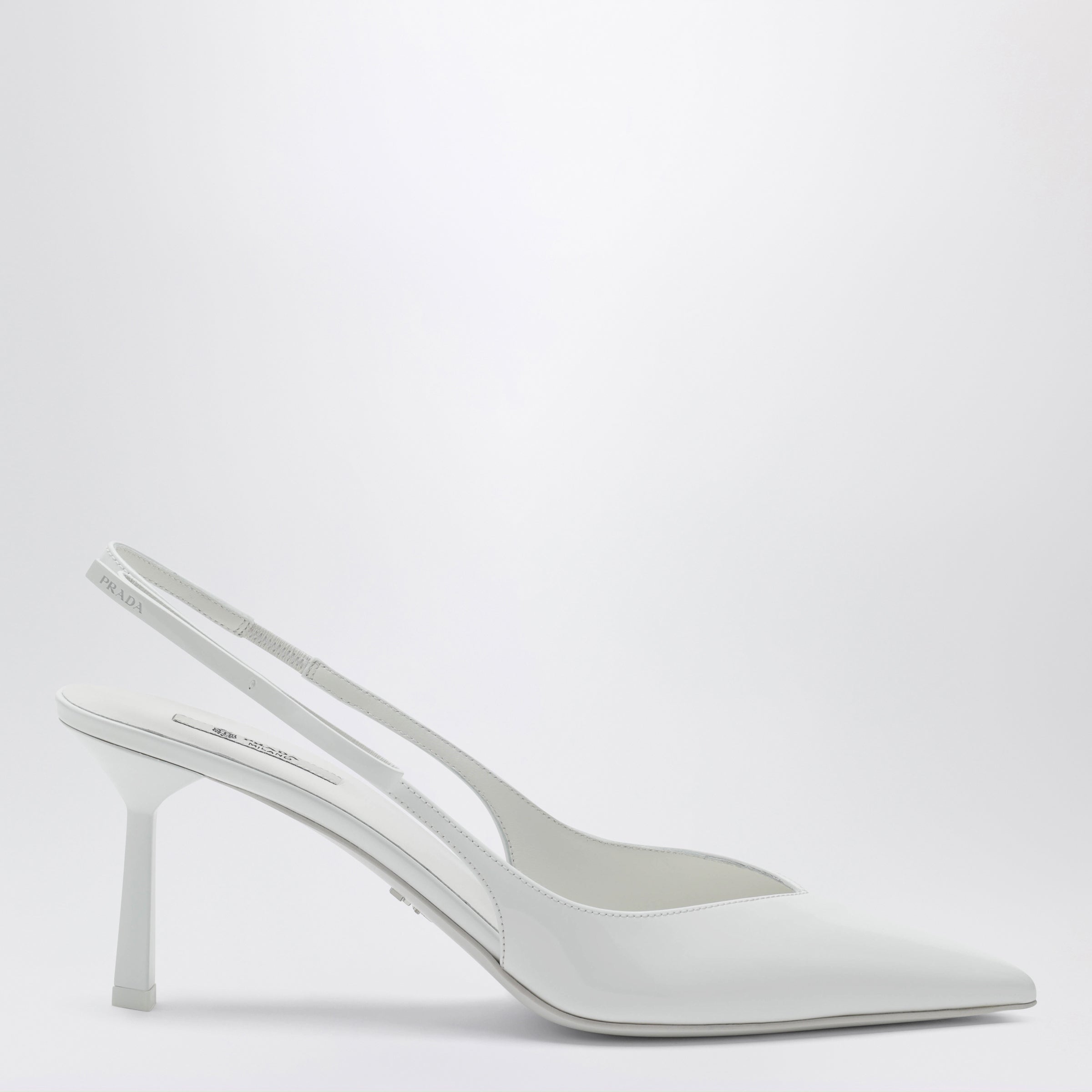 Prada White leather slingback pumps | TheDoubleF