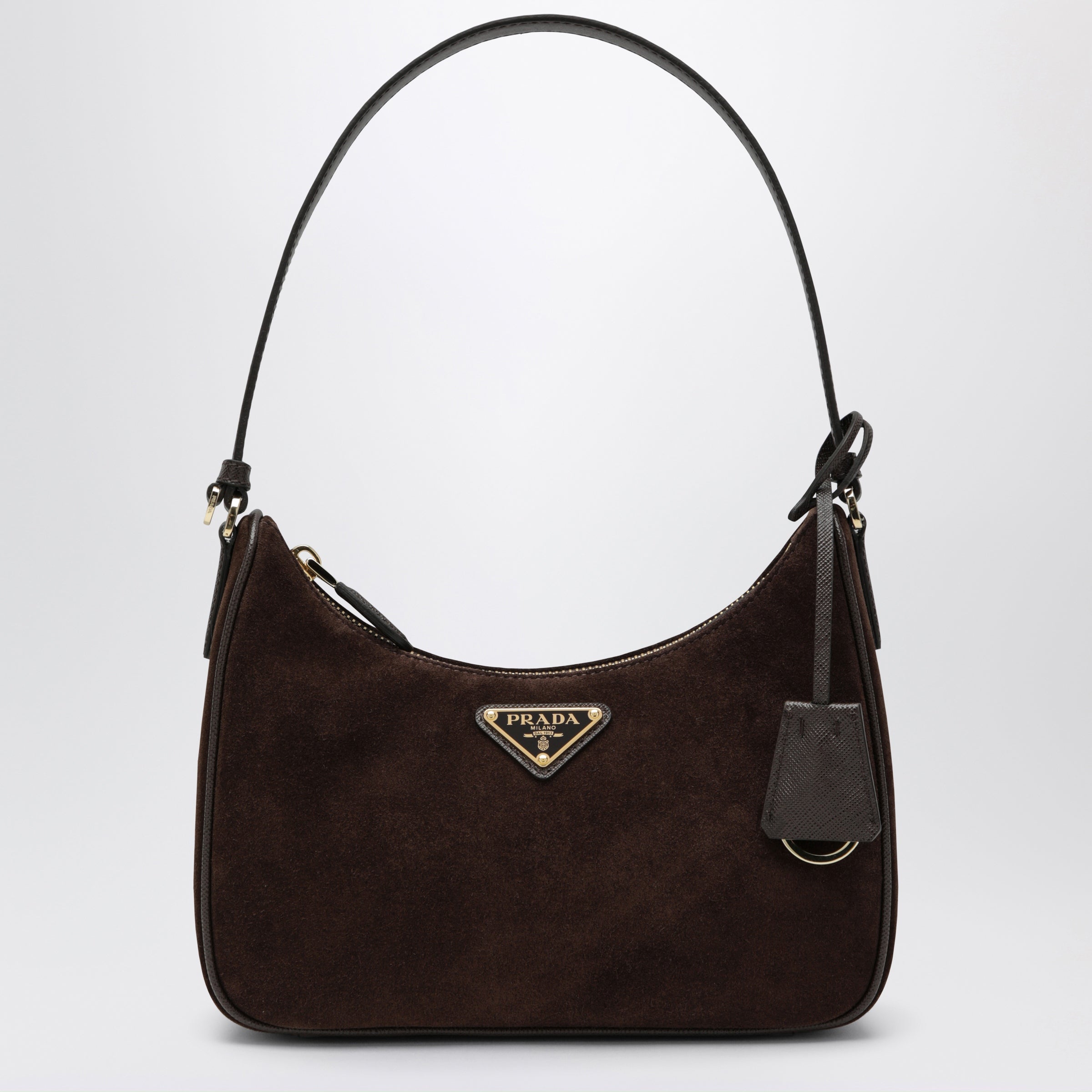 Prada Prada Re-Edition 2005 mini bag in Moro suede leather 