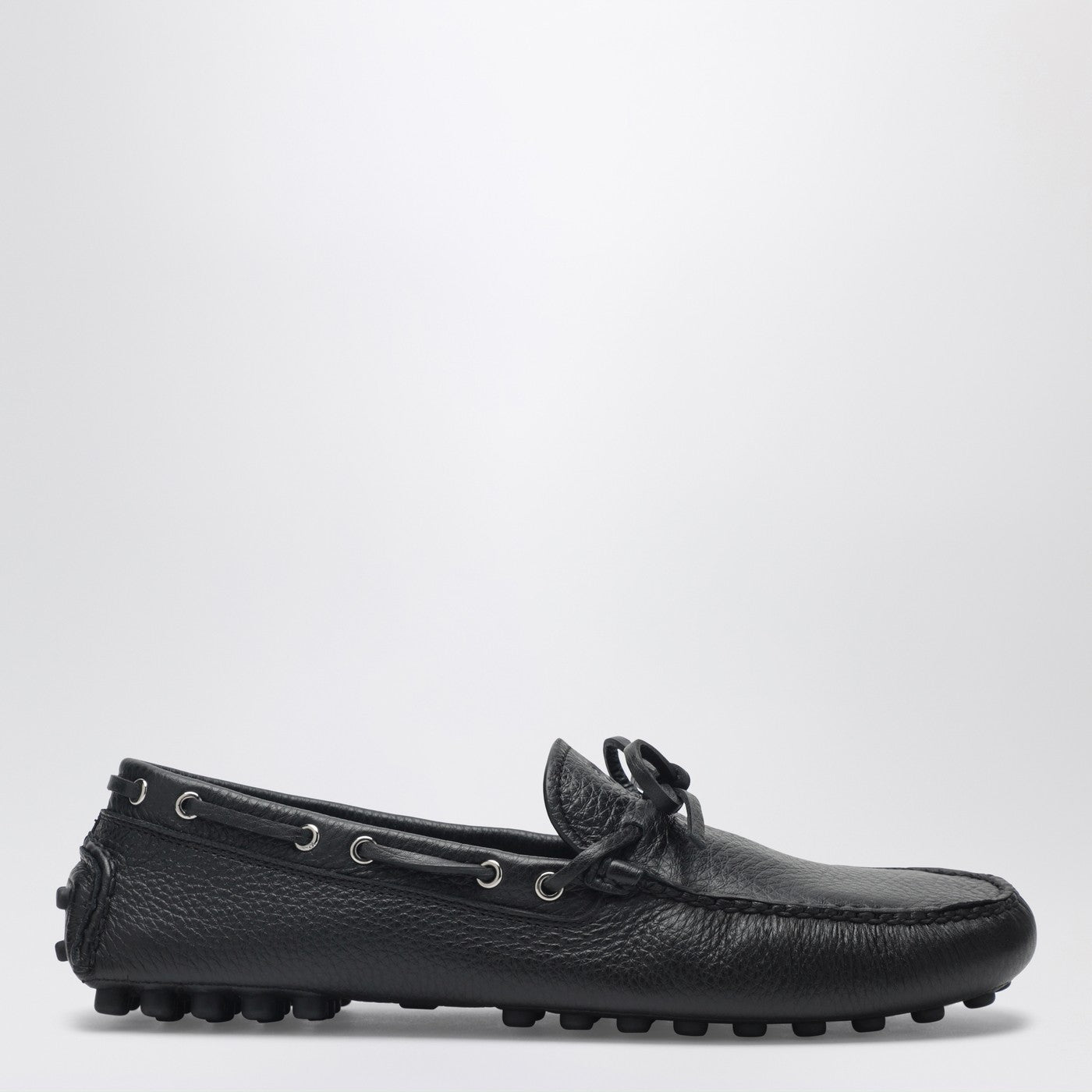 Men’s Prada Black Driving Loafers UK 8 us 9 PRADA Black leather loafers with strap | TheDoubleF main image 3