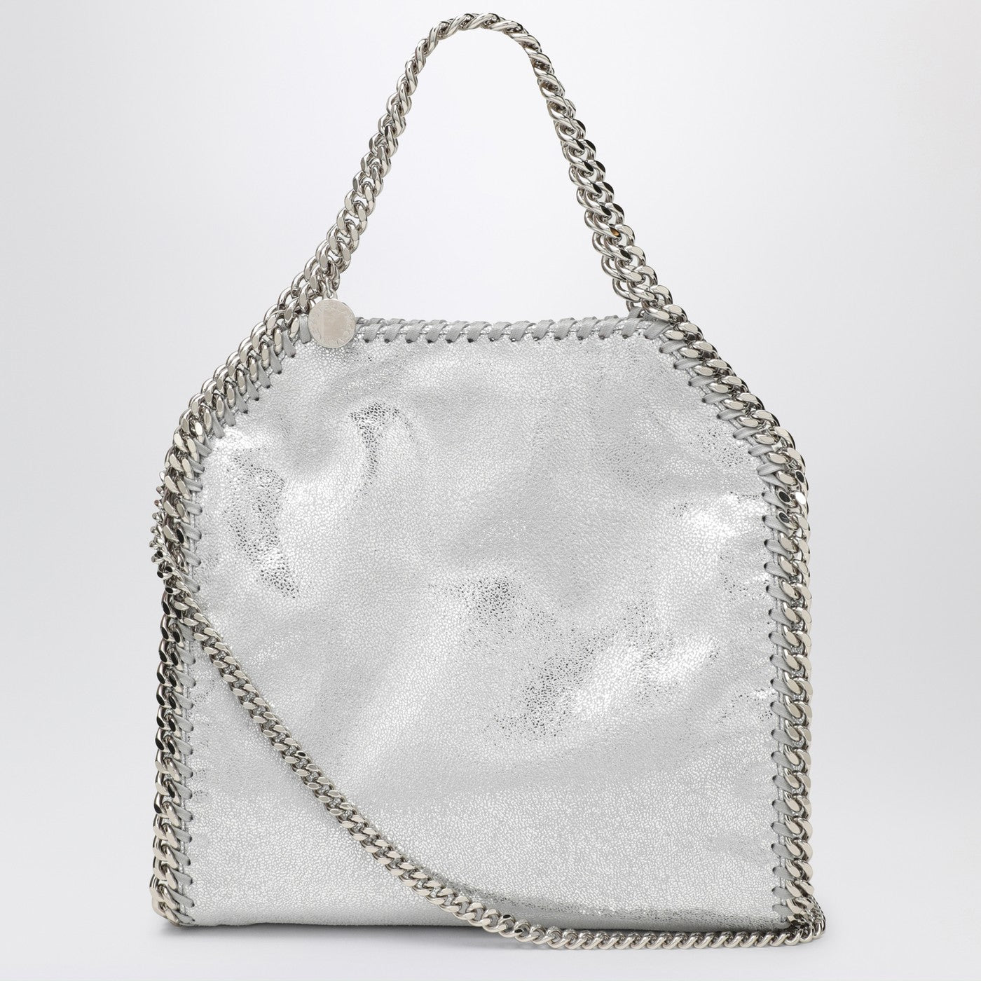falabella mini backpack silver Stella McCartney Silver Falabella mini tote bag