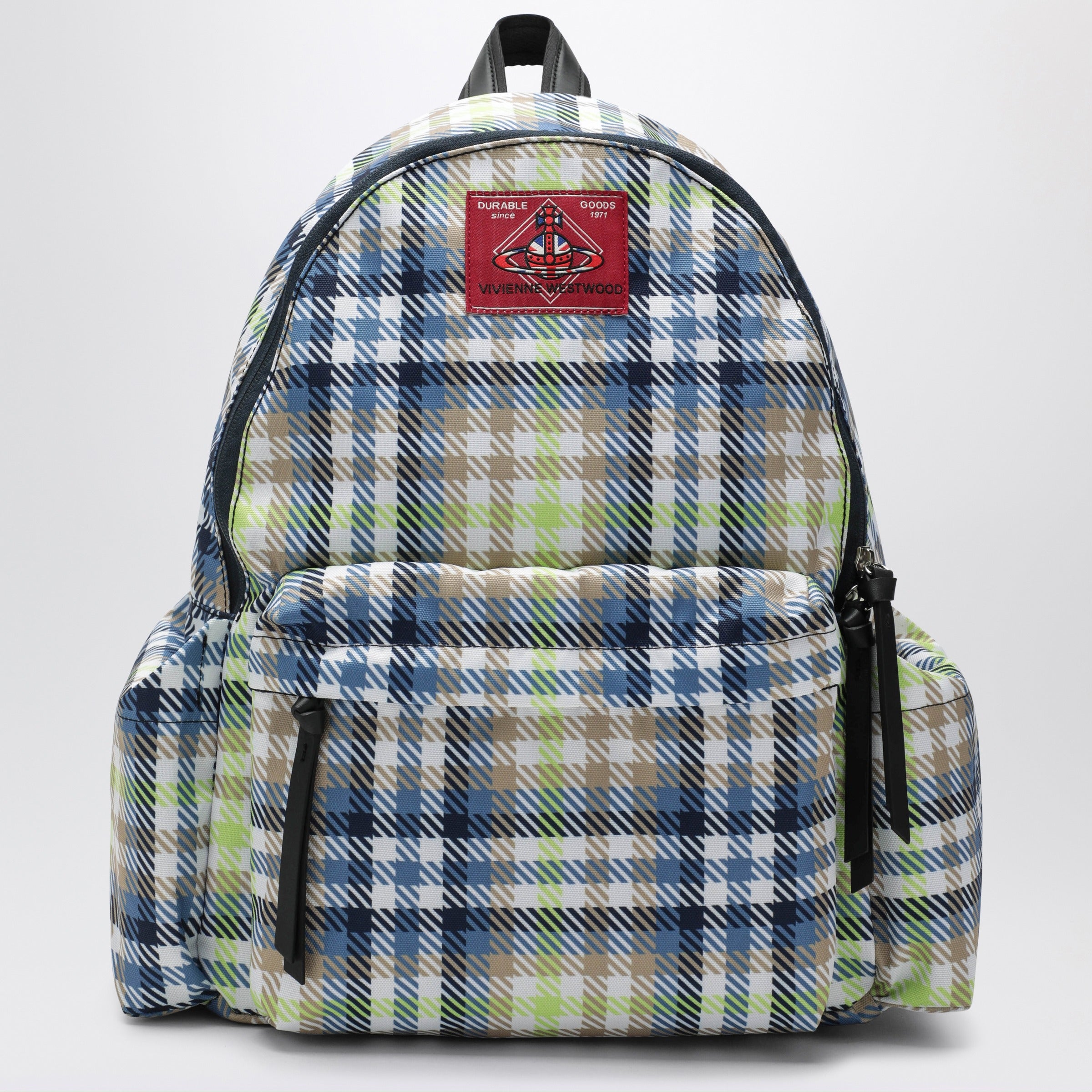 Vivienne Westwood Medium backpack with George check pattern and