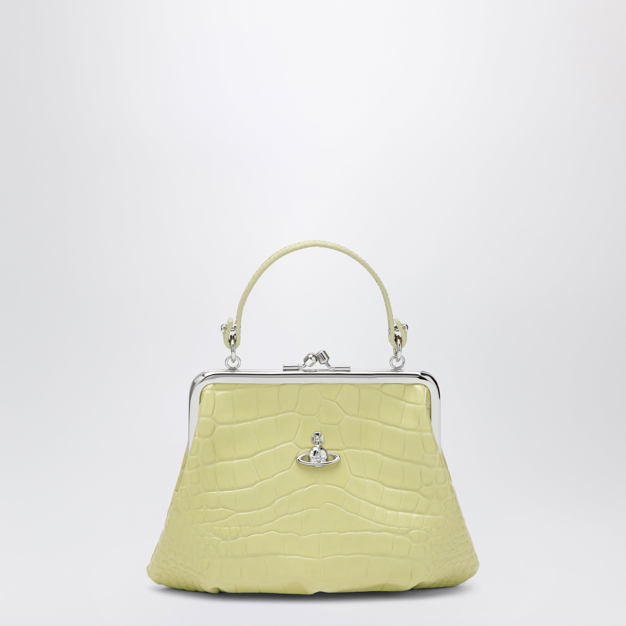 Vivienne Westwood Granny Frame crocodile-embossed leather purse