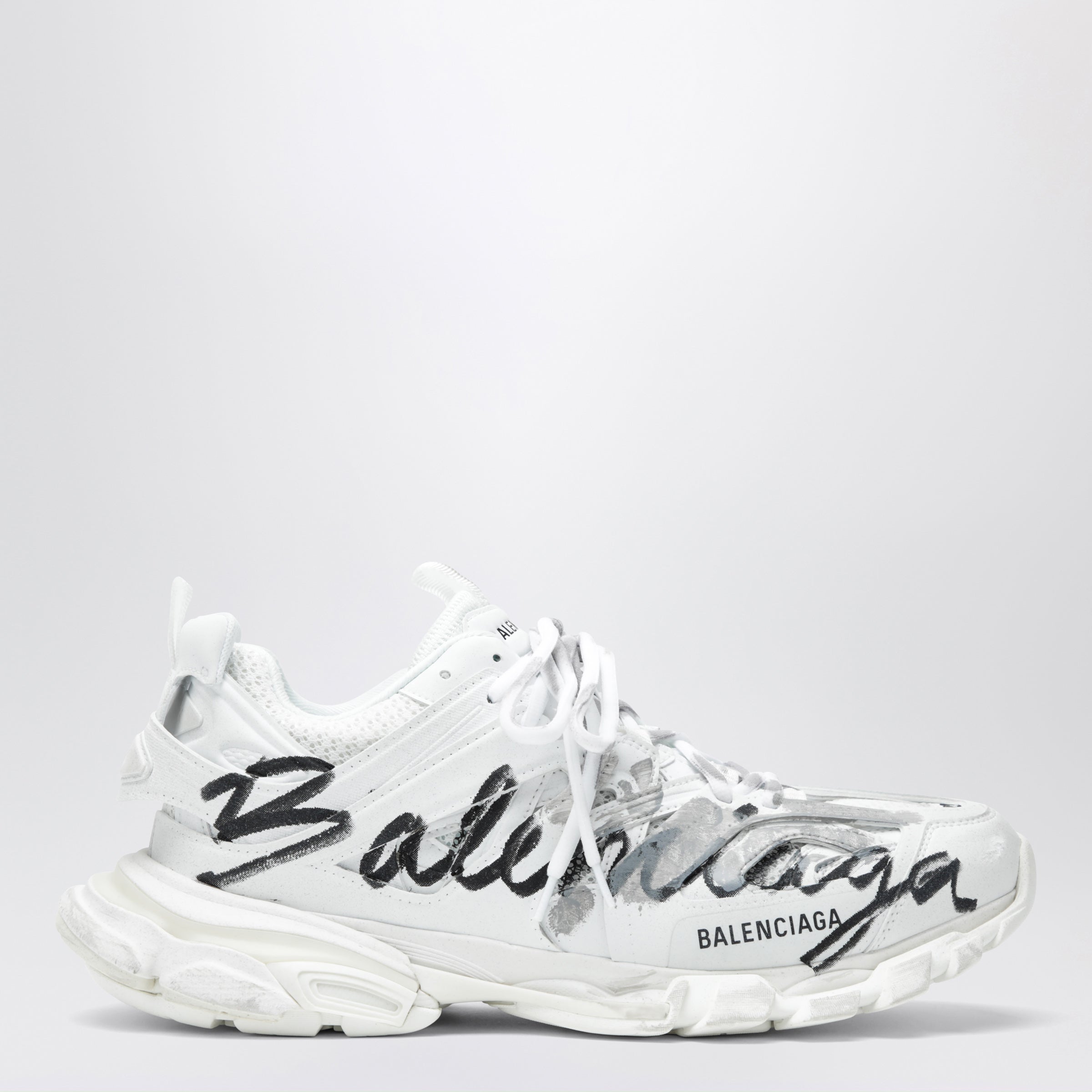 Balenciaga Track Signature sneakers in white/black | TheDoubleF
