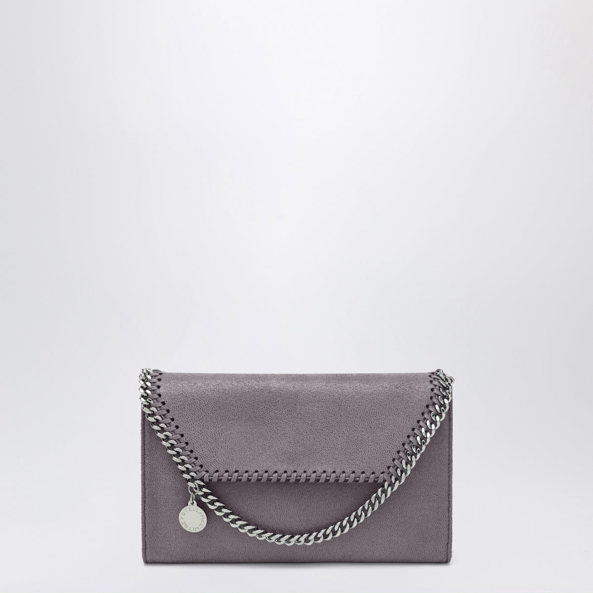 Stella McCartney Falabella crossbody wallet bag in Bark coloured