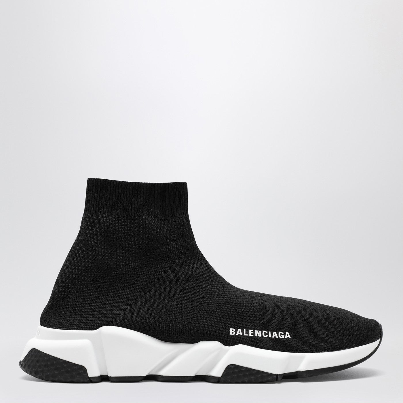 BALENCIAGA Black mesh and white Speed sneakers | TheDoubleF display picture 3