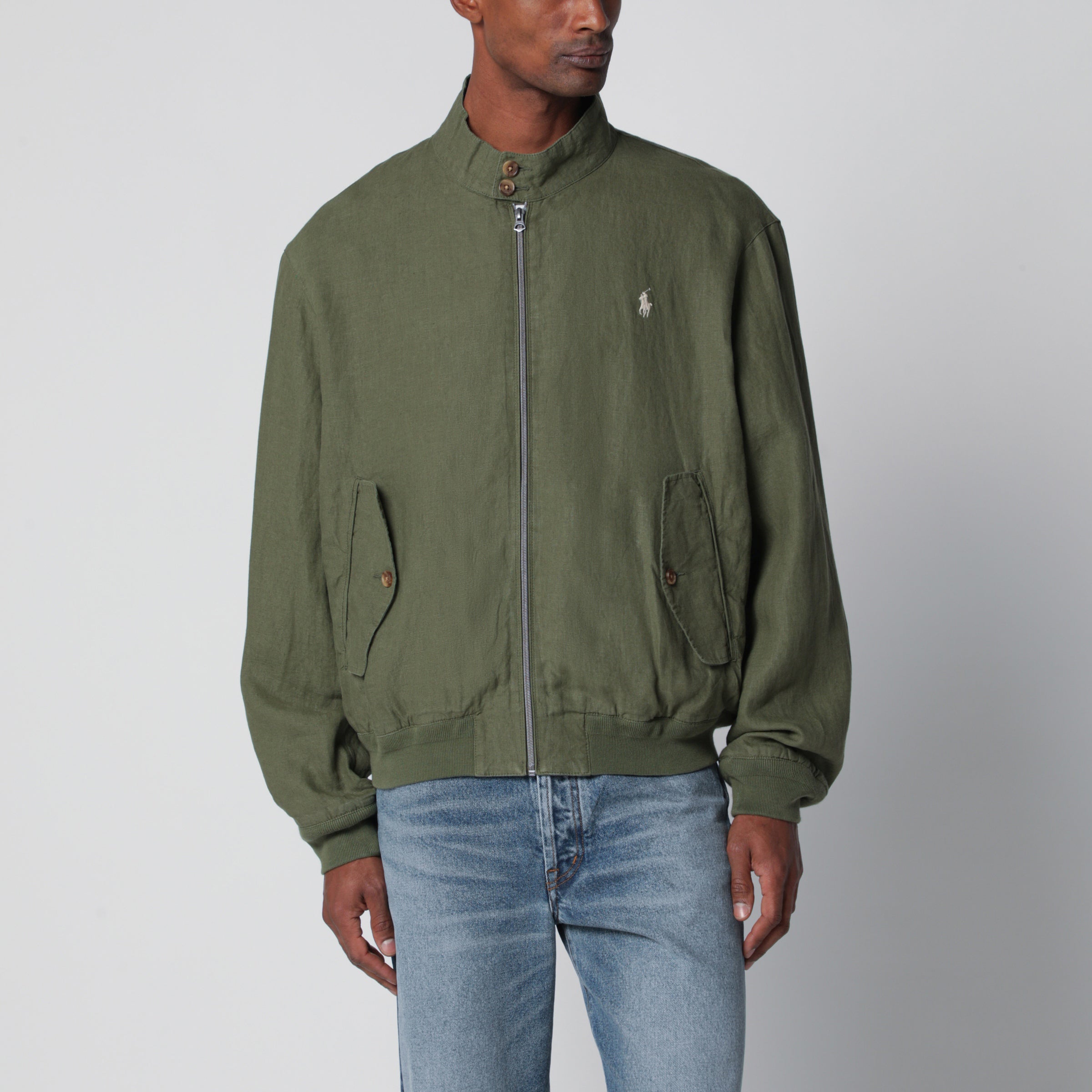 Polo Ralph Lauren オリーブグリーン Mサイズジャケット Men's Polo Ralph Lauren Olive Iconic Double Knit Fleece Tech