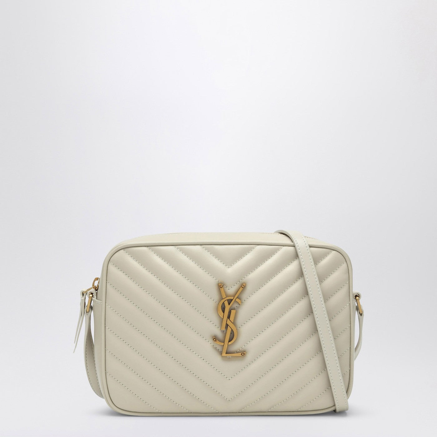 Saint Laurent Lou cream quilted leather Camera bag | TheDoubleF