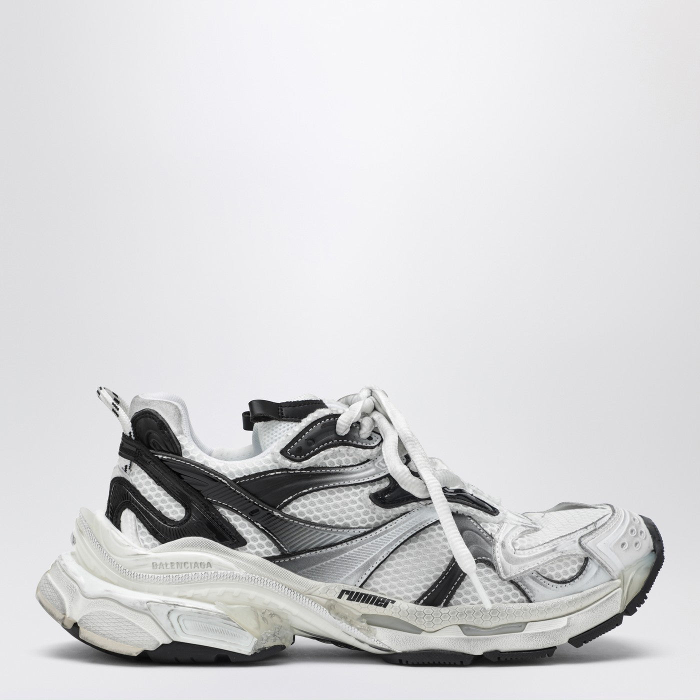 Runner Balenciaga Black And White Shoes Balenciaga Men's Runner