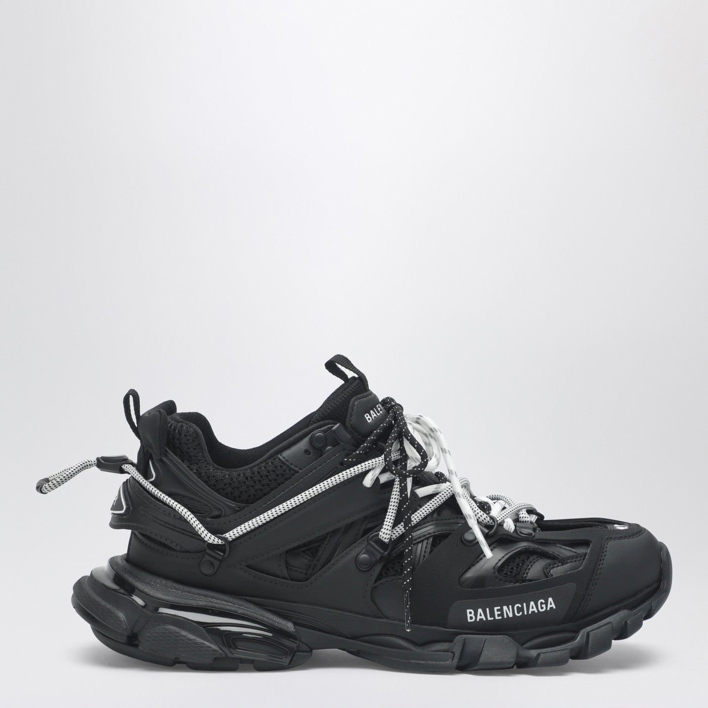 Balenciaga Low Track Sneakers in black and white | TheDoubleF