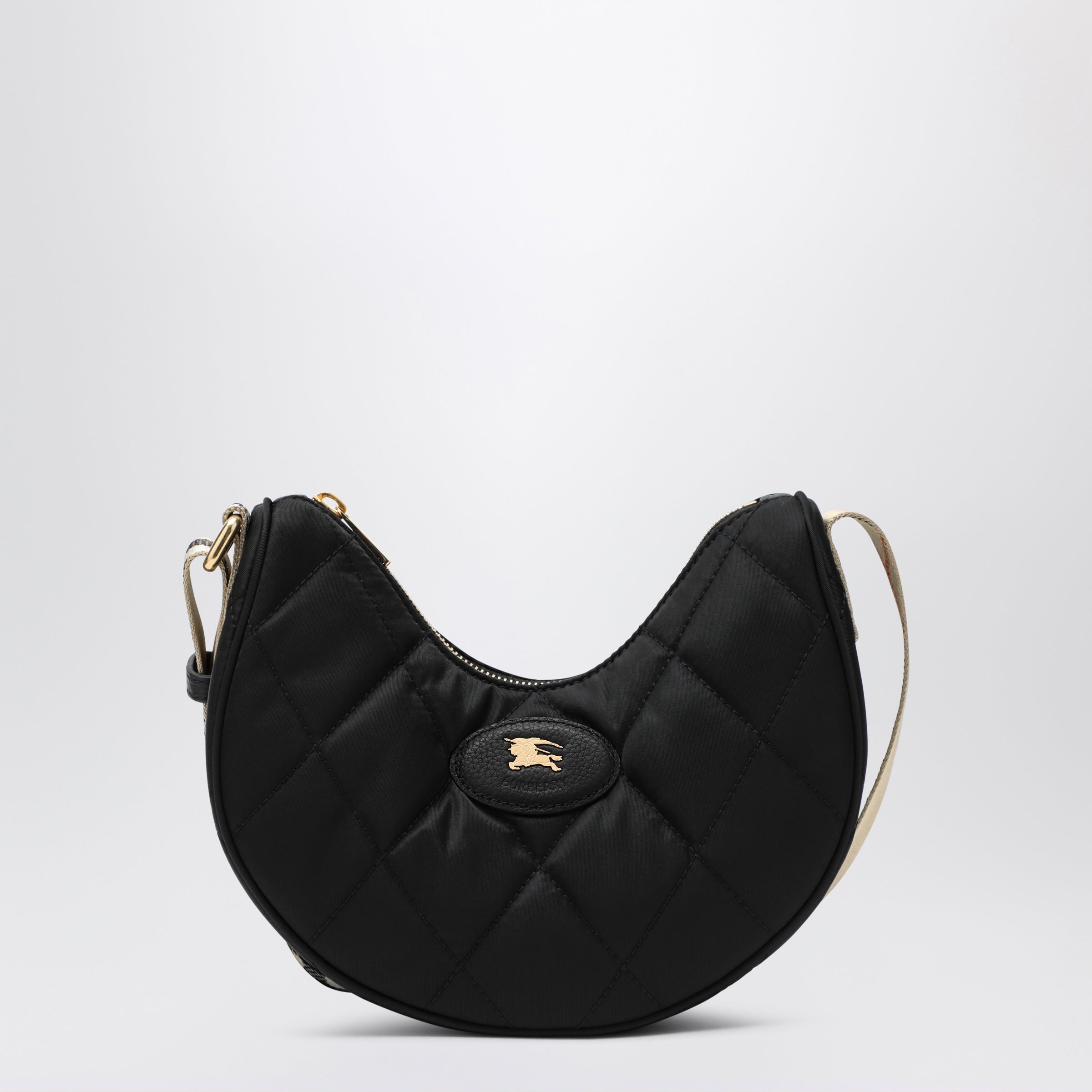 Burberry Black horseshoe shoulder bag | TheDoubleF