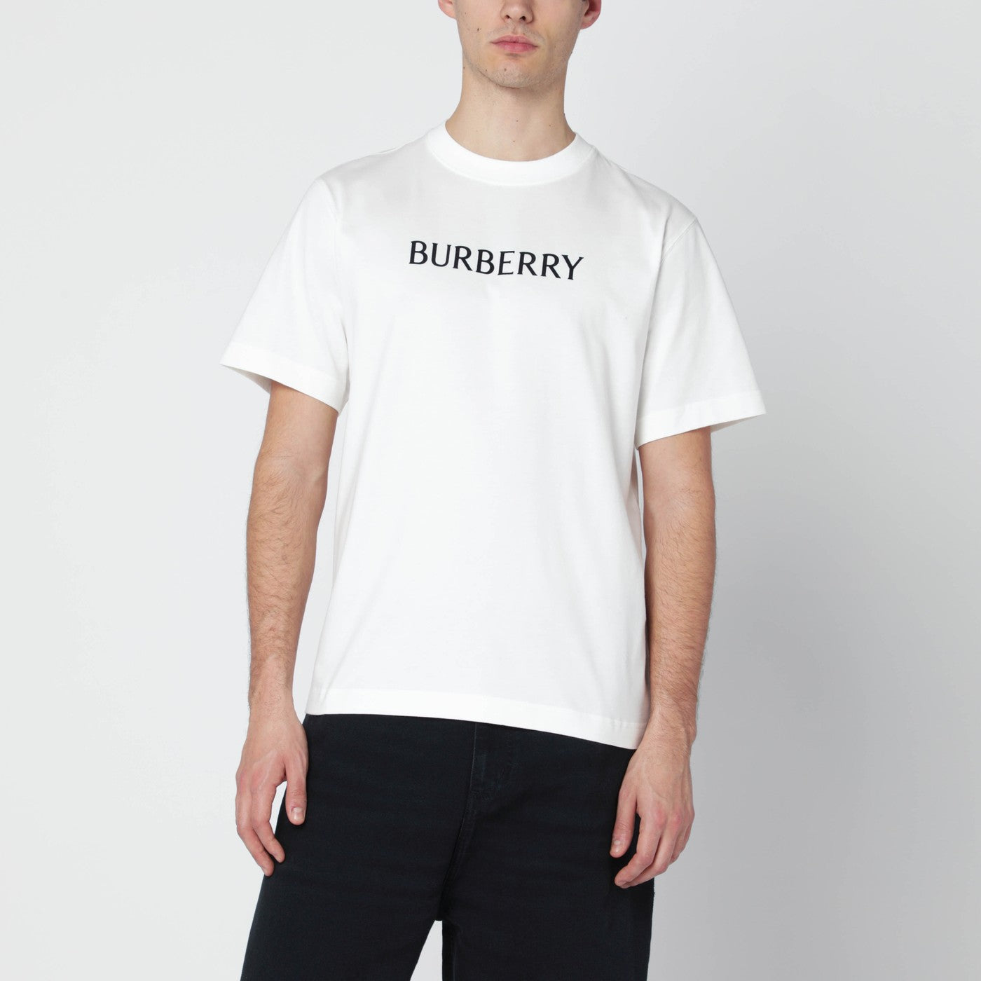 Burberry White T-shirt with logo print | TheDoubleF
