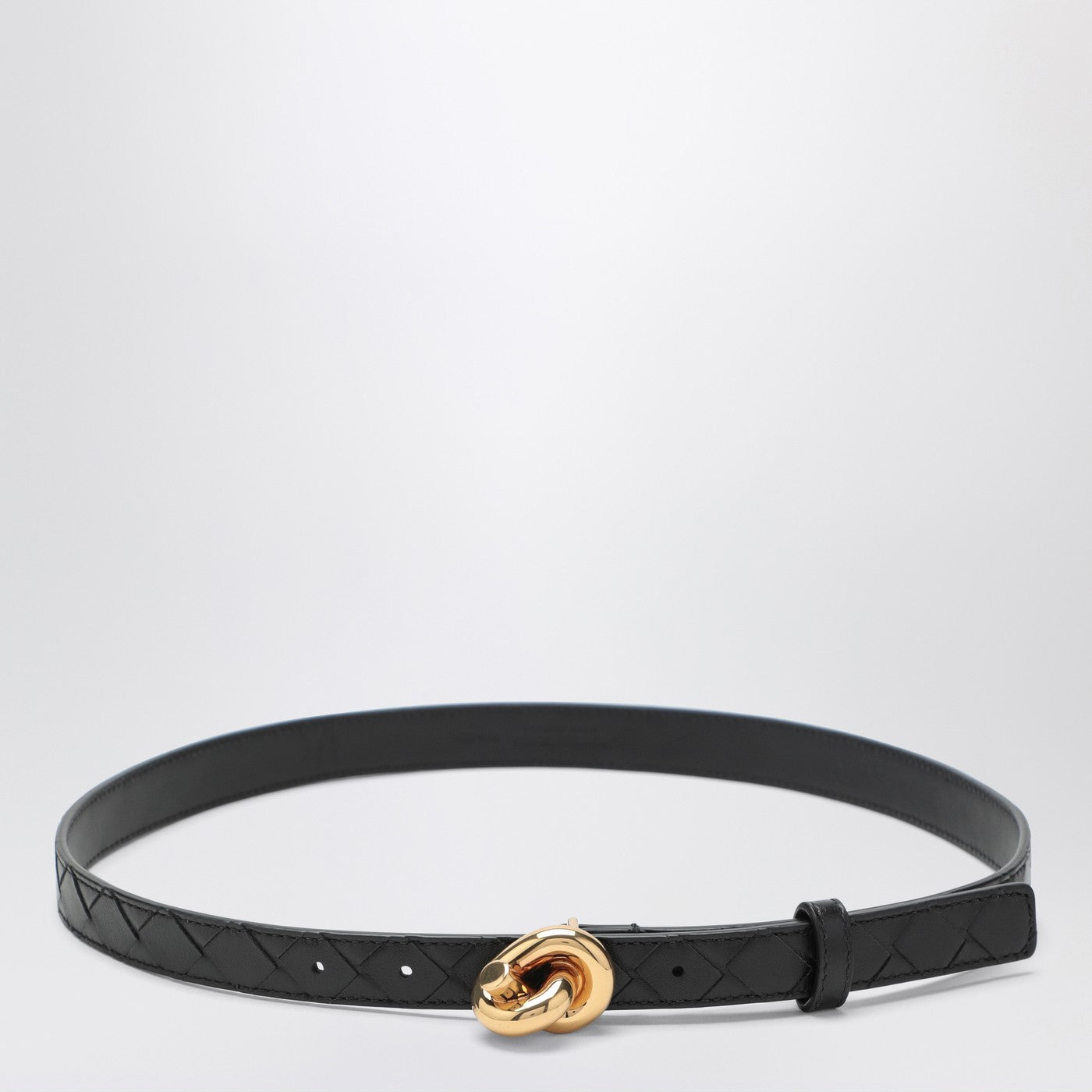 Bottega Veneta Black Knot belt in Intrecciato | TheDoubleF