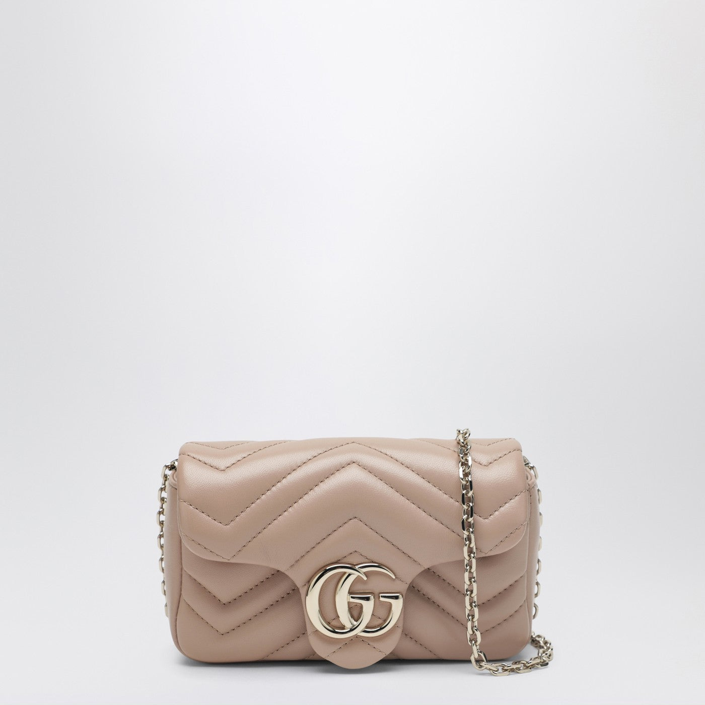 gucci mini marmont backpack GUCCI Mini GG Marmont shoulder bag in pale pink