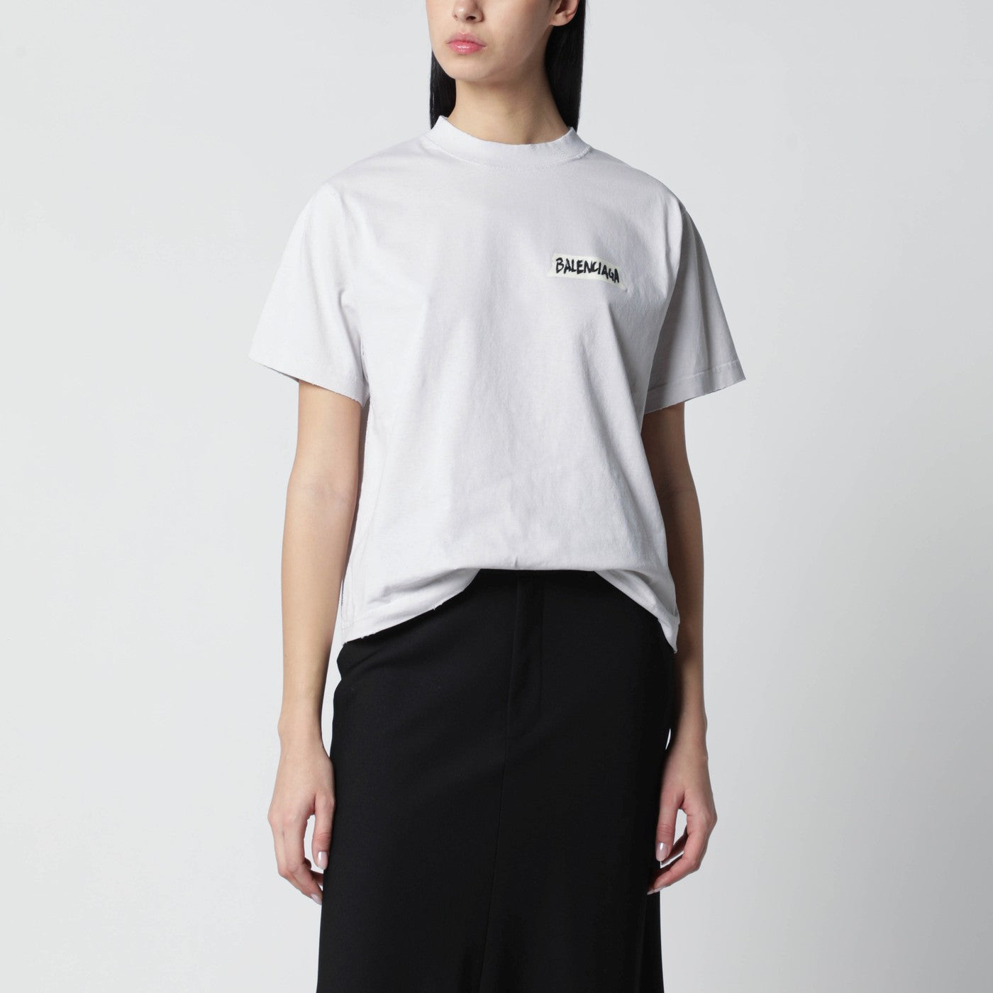Balenciaga White Masking Tape T-shirt, medium fit | TheDoubleF