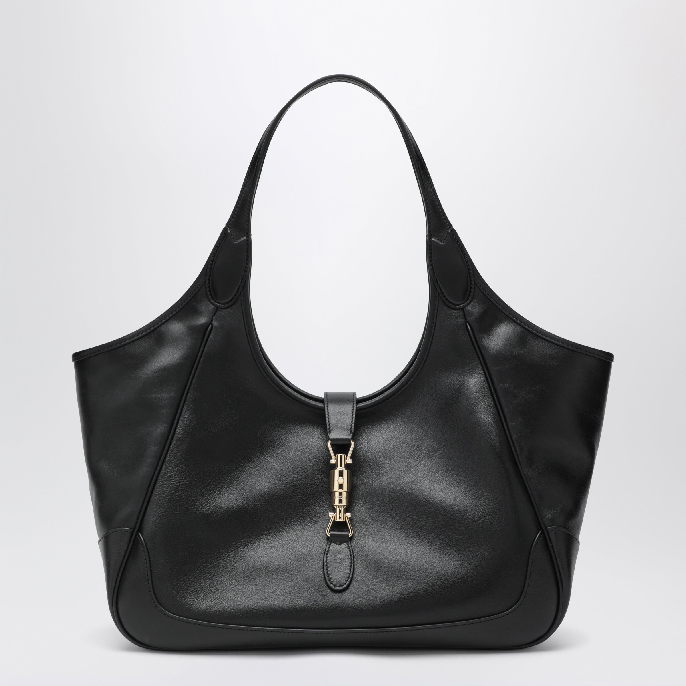 GUCCI ボディバッグブラック2ポケットLeather　Revive 東京様 GUCCI Medium black Mercato shopping bag | TheDoubleF