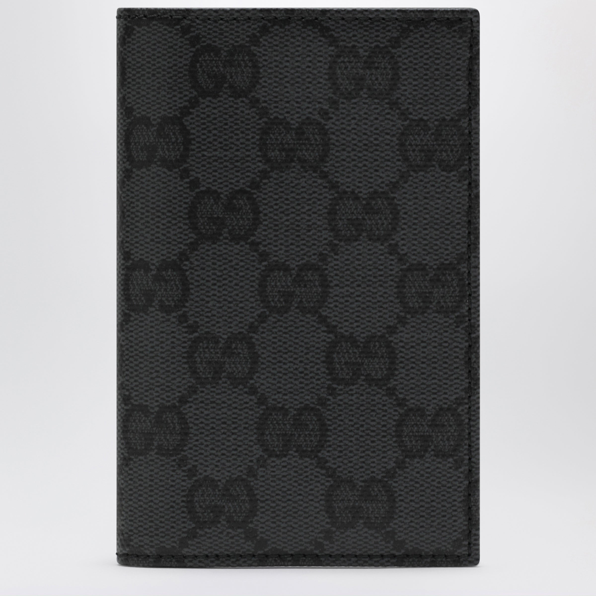 GUCCI Essence Classic card holder in black GG fabric | TheDoubleF