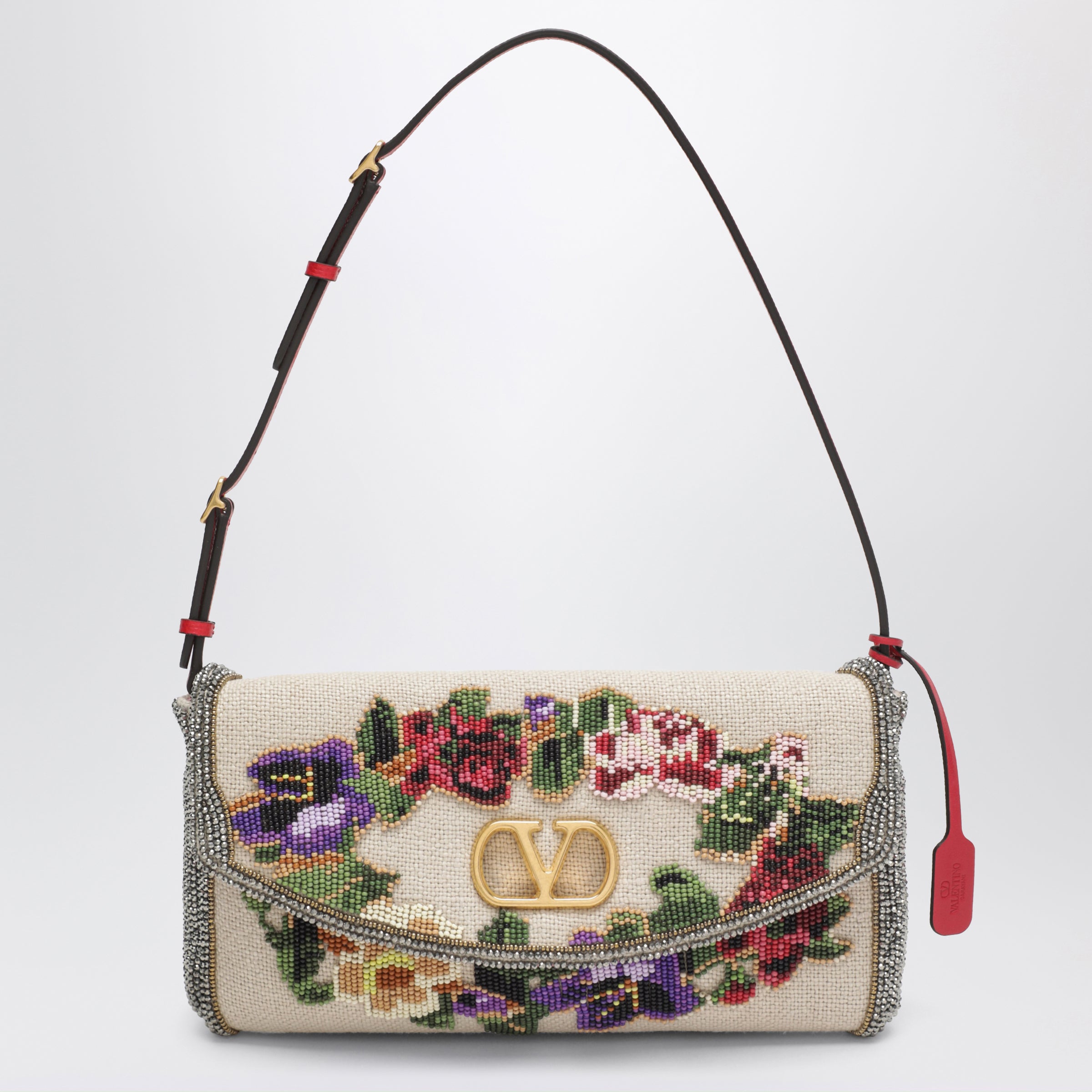 Valentino Garavani Small Devain shoulder bag with floral bead