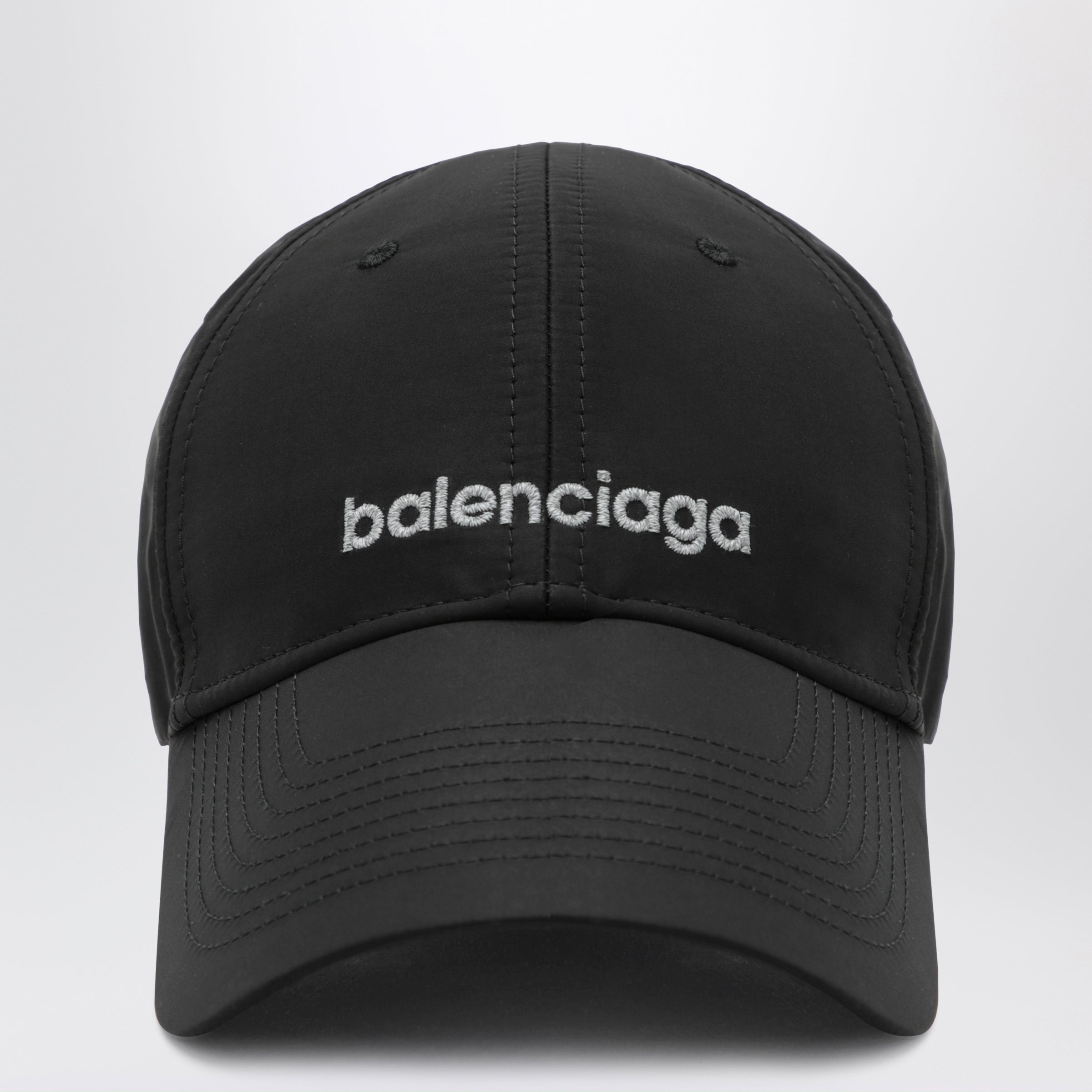 Balenciaga Black techwear cap with reflective detailing | TheDoubleF