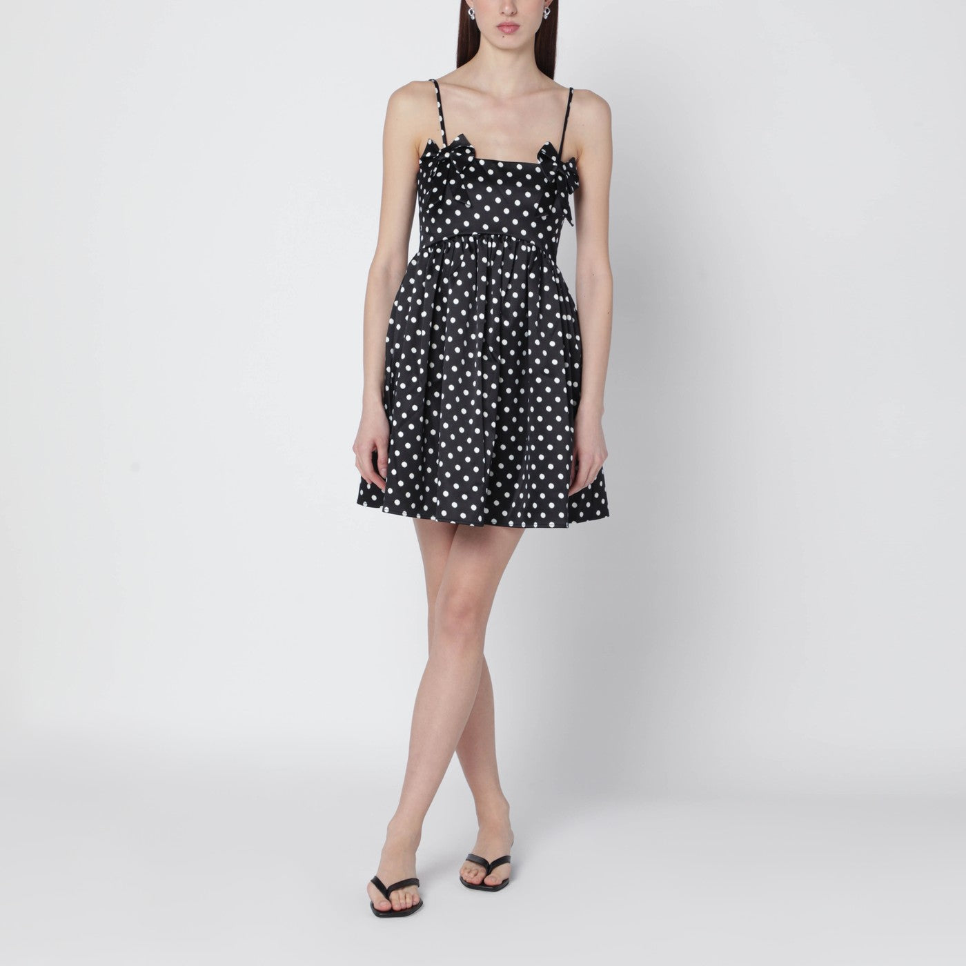 black satin polka dot dress GANNI mini with dots Color:Dark Plum Adelina Dress in Black This adaptable Boohoo dress D230126