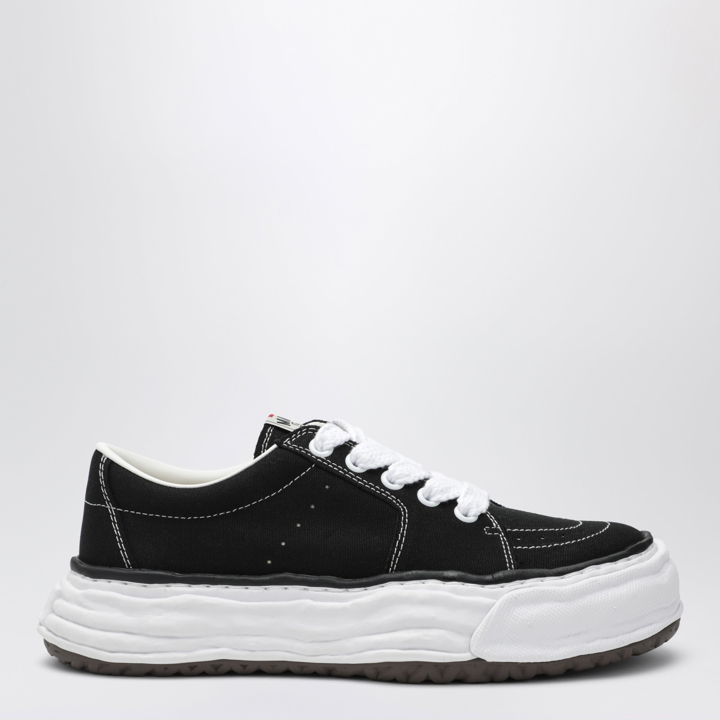 Maison MIHARA YASUHIRO Eric sneakers in black canvas | TheDoubleF
