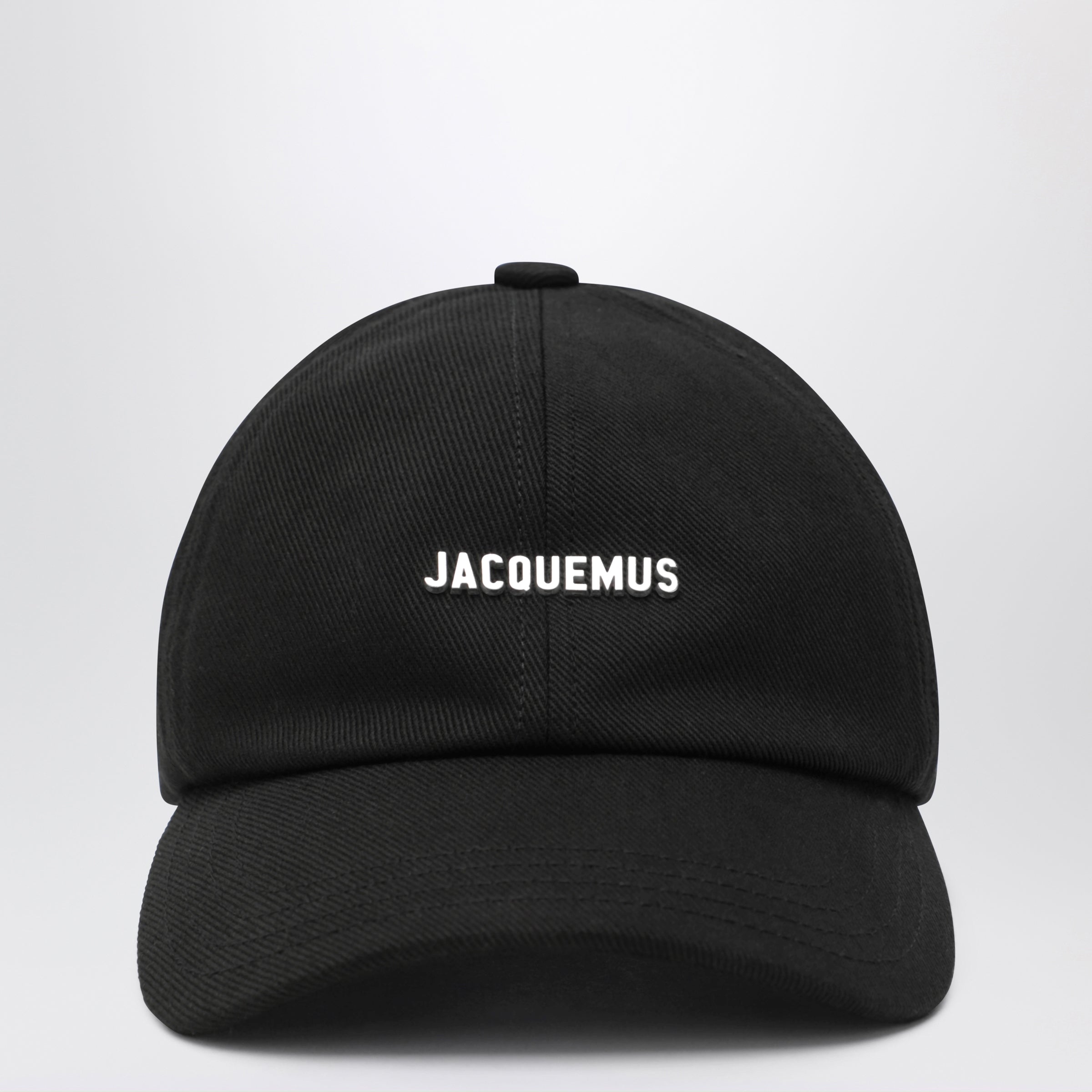 JACQUEMUS キャップ(黒) JACQUEMUS Black baseball cap with logo | TheDoubleF