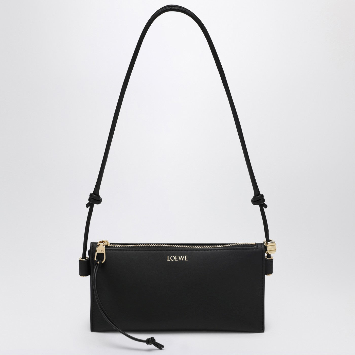 Loewe Joya pouch in black calf nappa leather | TheDoubleF