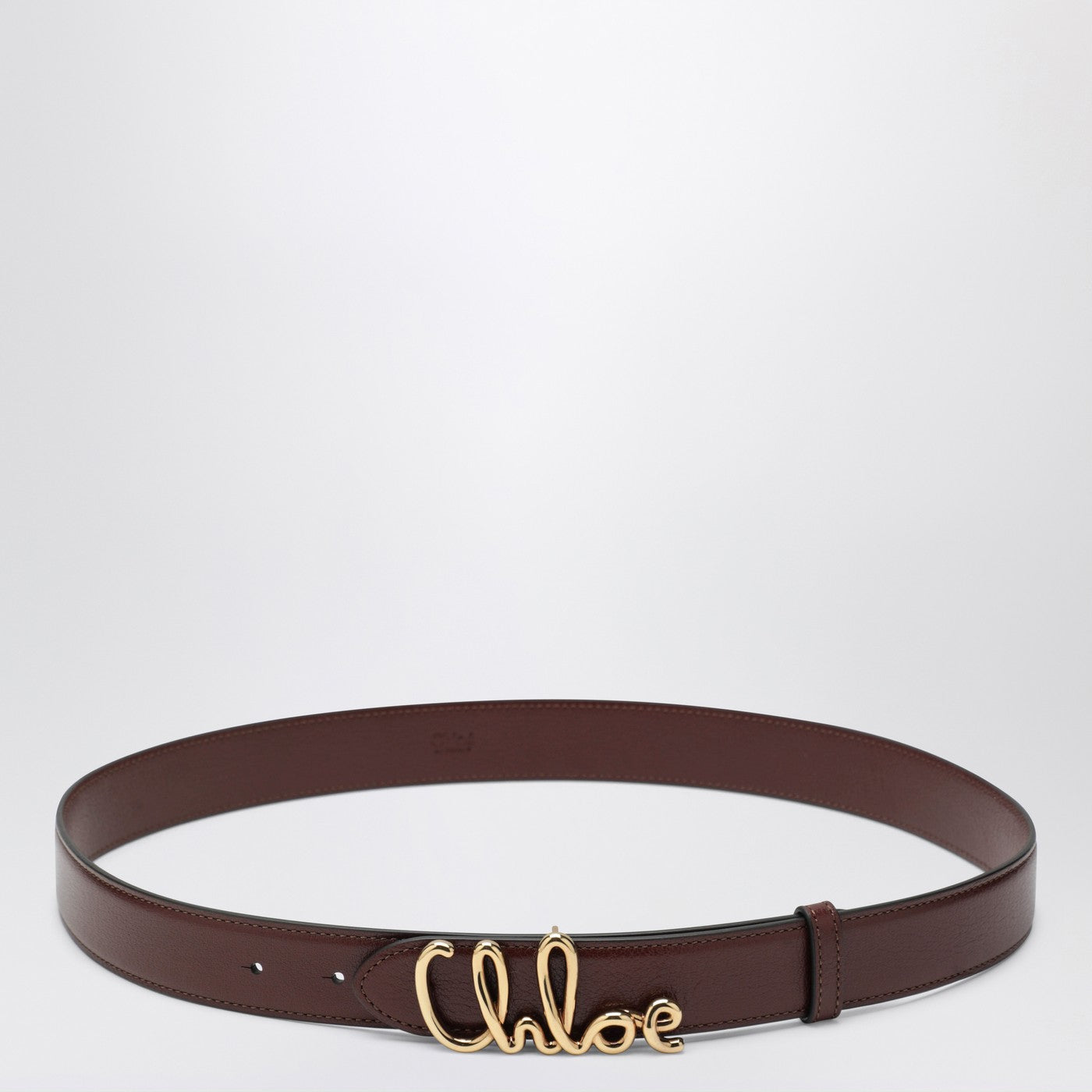 Women Chloe Brown and Gold Leather Belt Made In Italy Size 36/90 The Chloé Bracelet belt Brown - Chloé main image 4