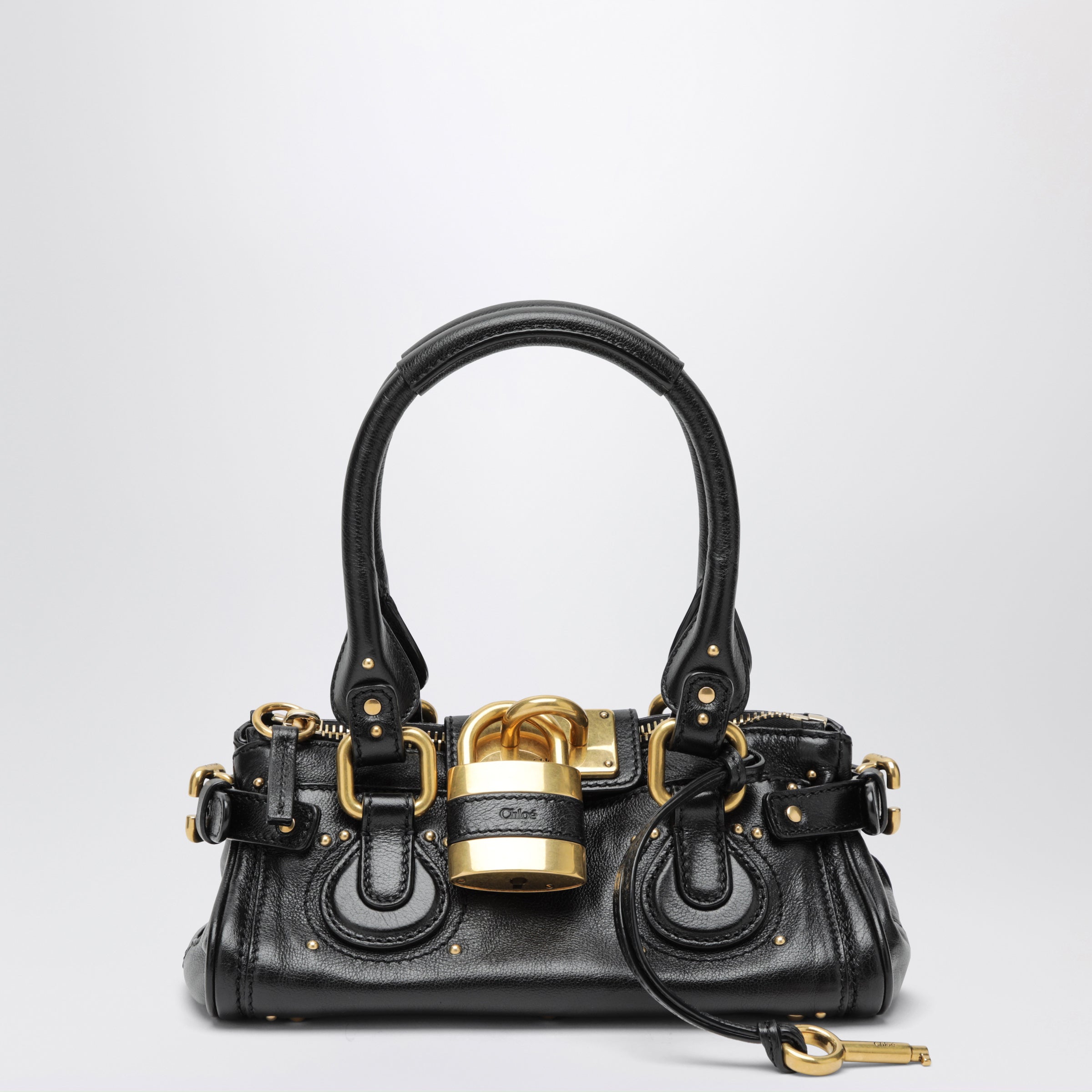 Chloé Small black Paddington leather bag | TheDoubleF