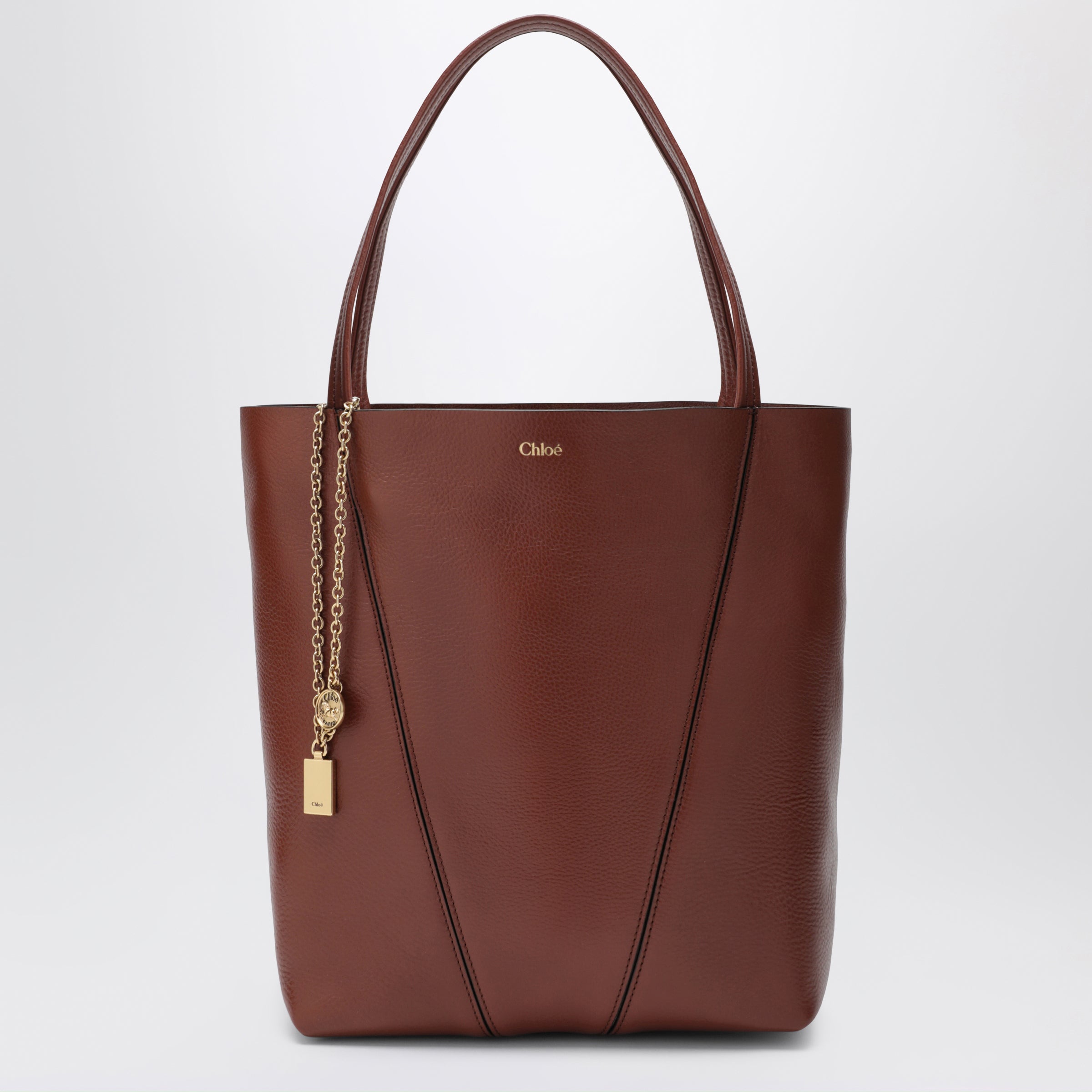 Chloe バッグ ブラウン Chloé Medium brown Chloé Spin Tote Bag | TheDoubleF