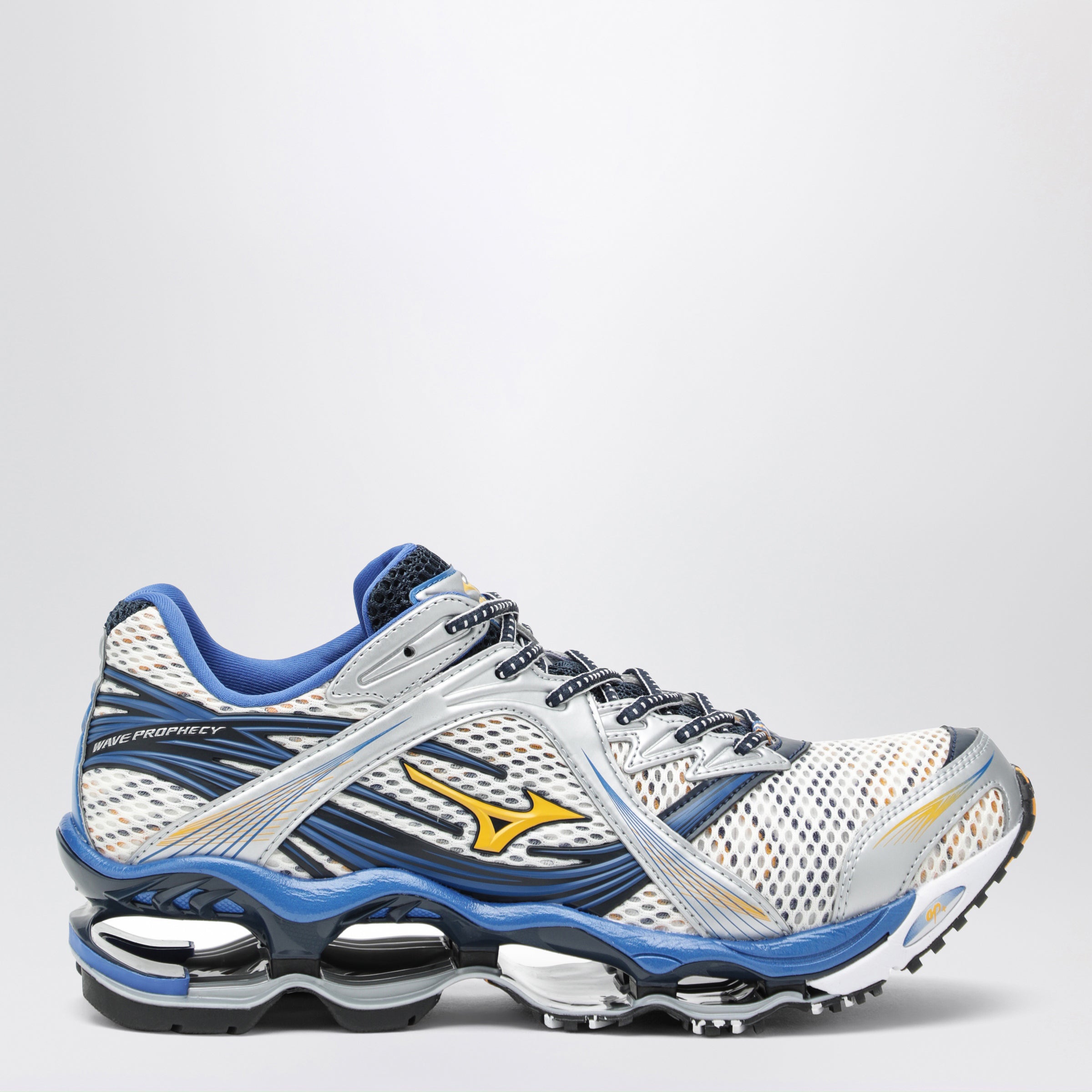 Mizuno Sneaker Wave Prophecy 1 Artisan's Gold/ Zinnia/ Strong Blue