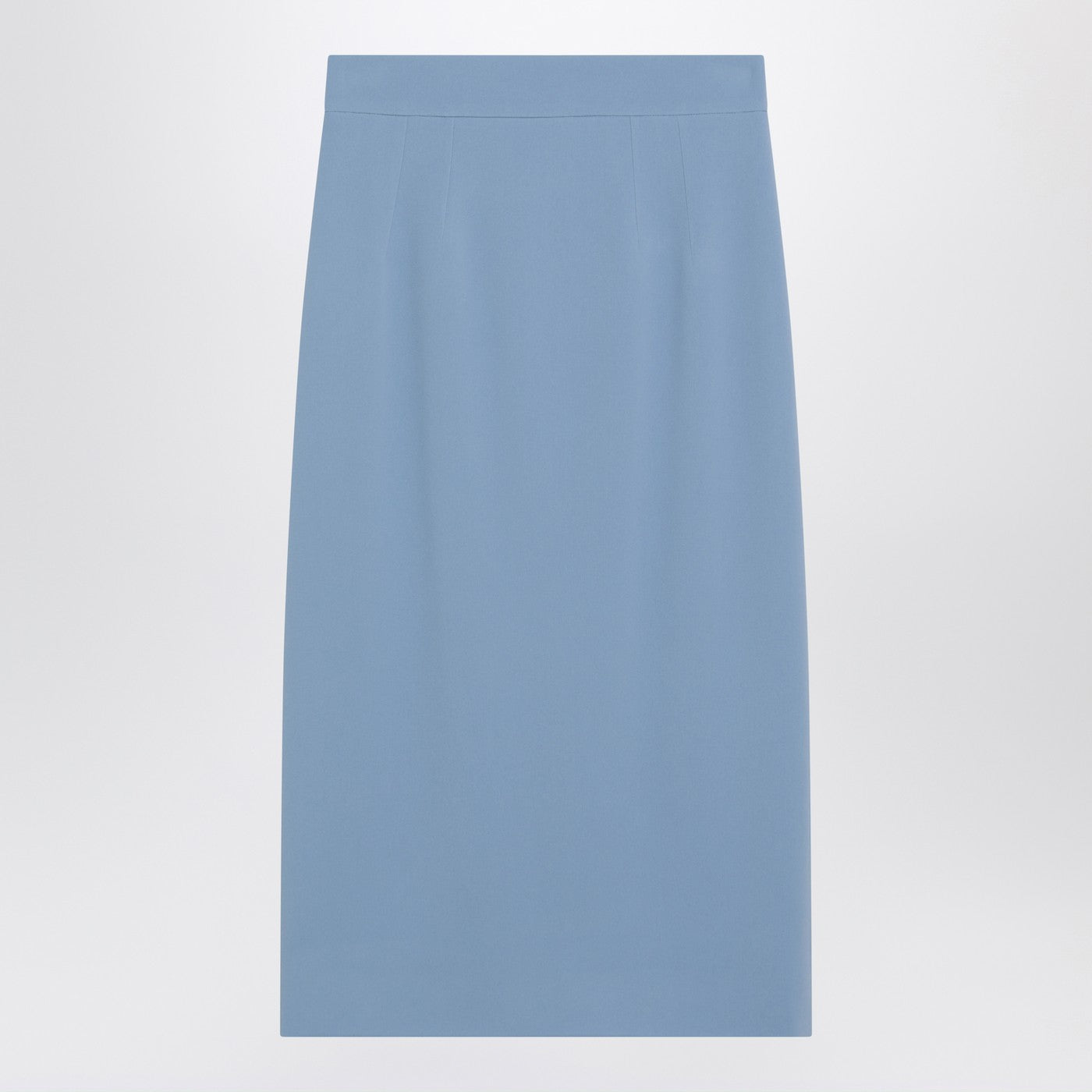 DOLCE E GABBANA Light blue stretch cady skirt | TheDoubleF