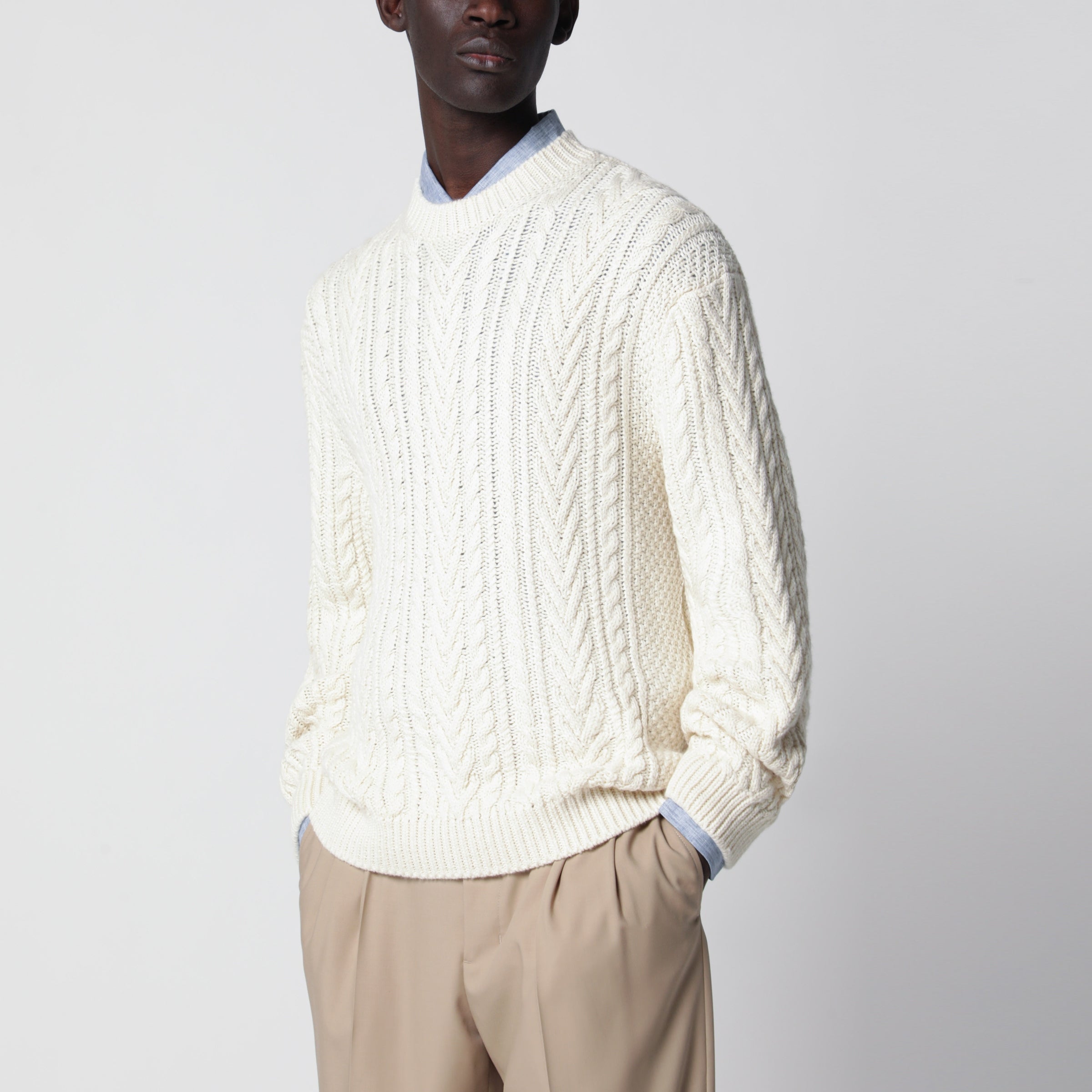Loro Piana Schooner sweater in cashmere and alpaca | TheDoubleF