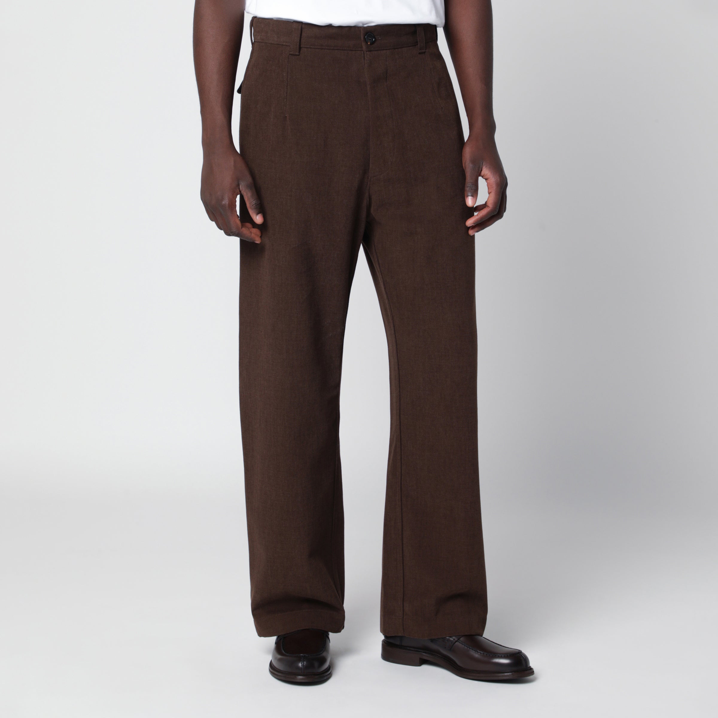 Loro Piana ロロピアーナ コットン パンツ 44 S ブラウン系 Loro Piana Brown cotton trousers | TheDoubleF