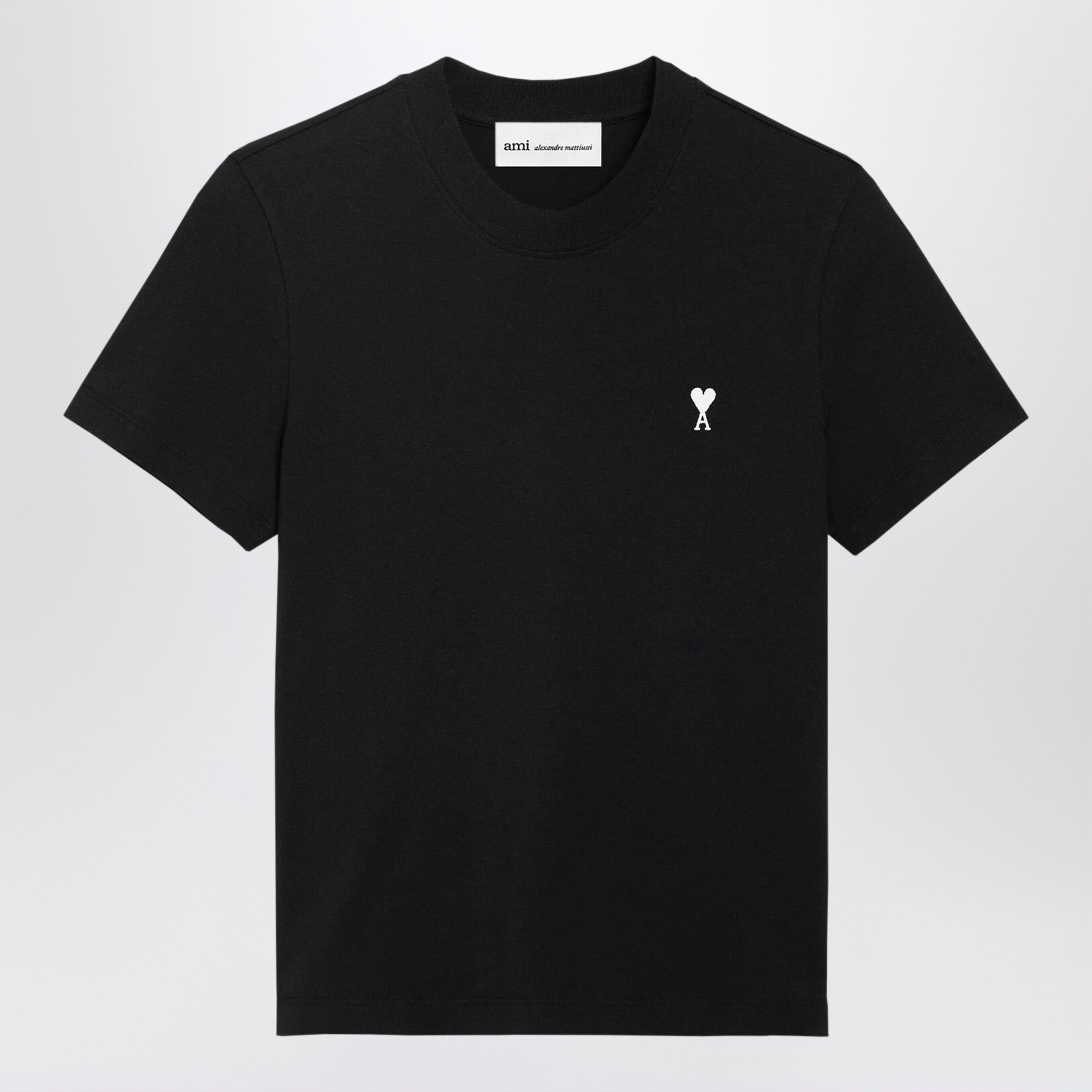 AMI PARIS Black Ami De Coeur T-shirt | TheDoubleF