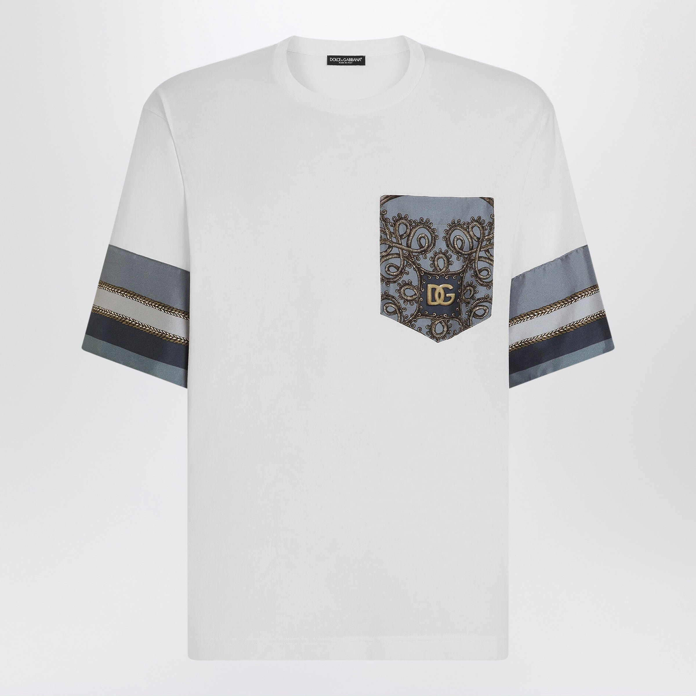 Dolce&Gabbana White jersey T-shirt with print | TheDoubleF