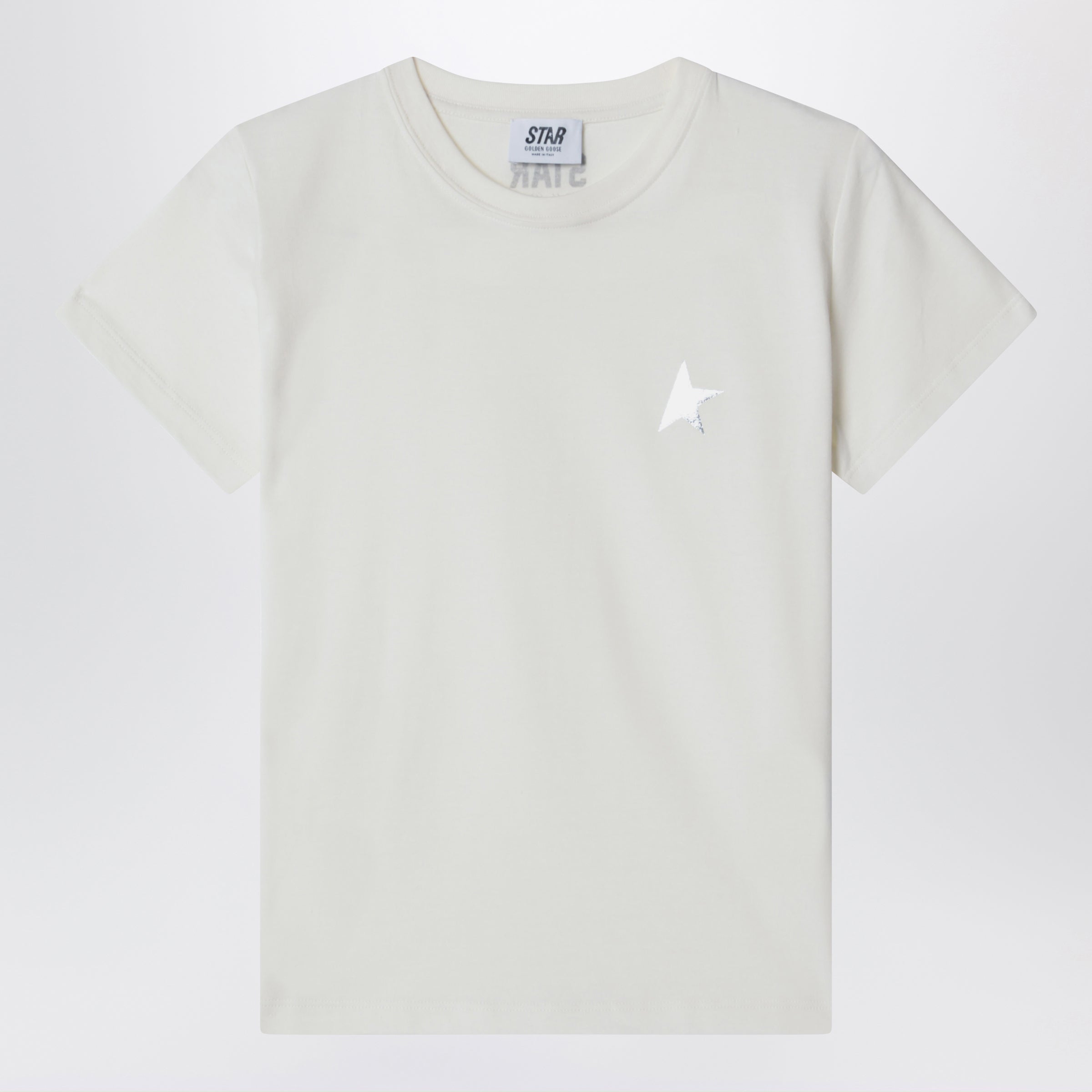 Golden Goose White cotton Star T-shirt | TheDoubleF