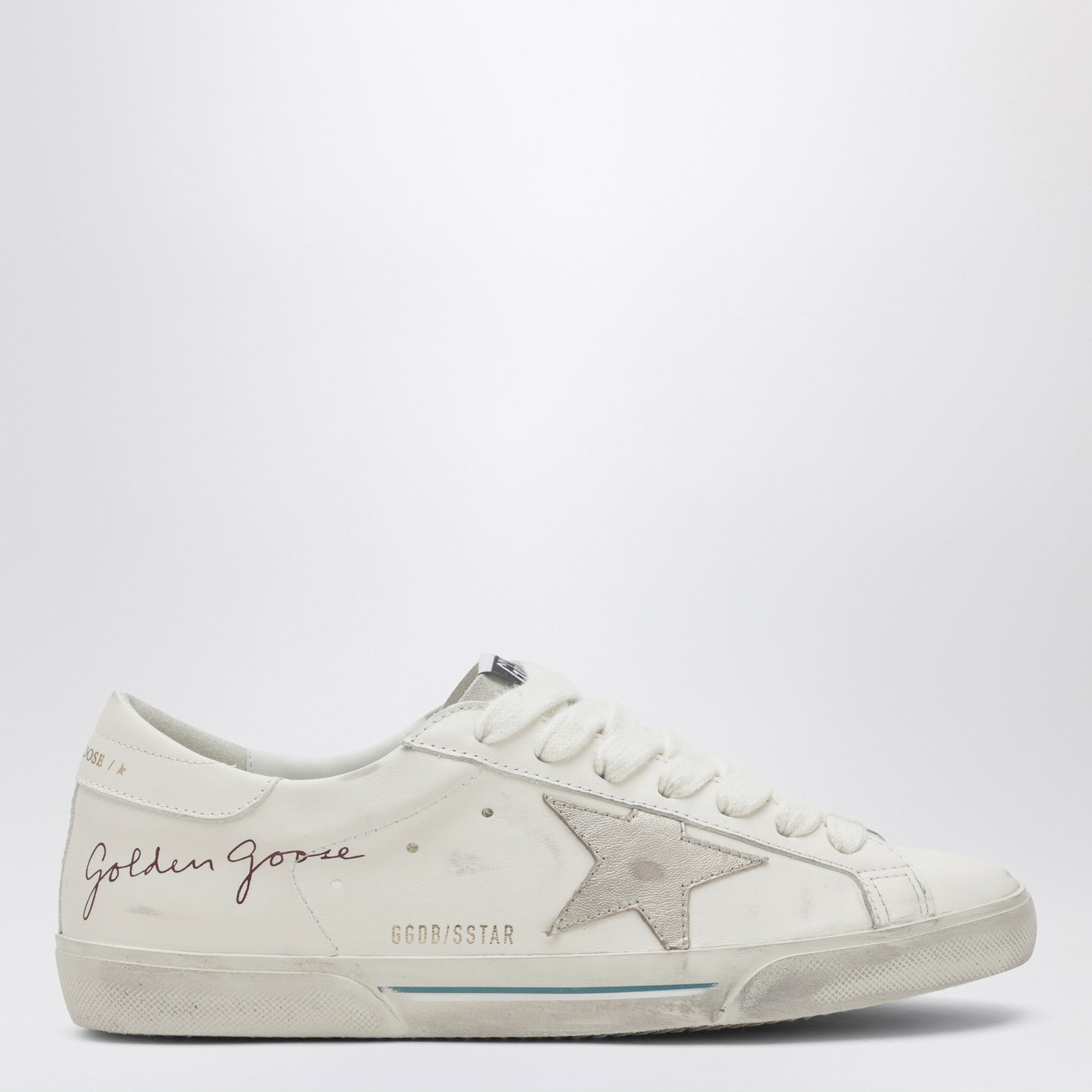 Golden Goose Super-Star white/platinum Sneakers | TheDoubleF
