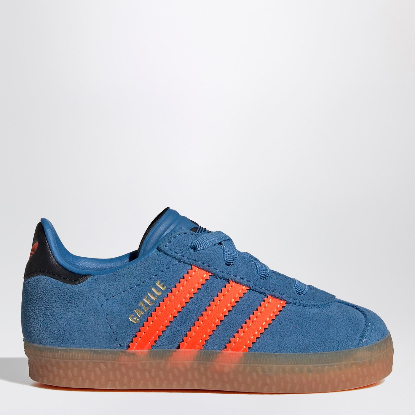 ADIDAS ORIGINALS Gazelle Focus Blue/Solar Orange Sneakers with elasticated  laces