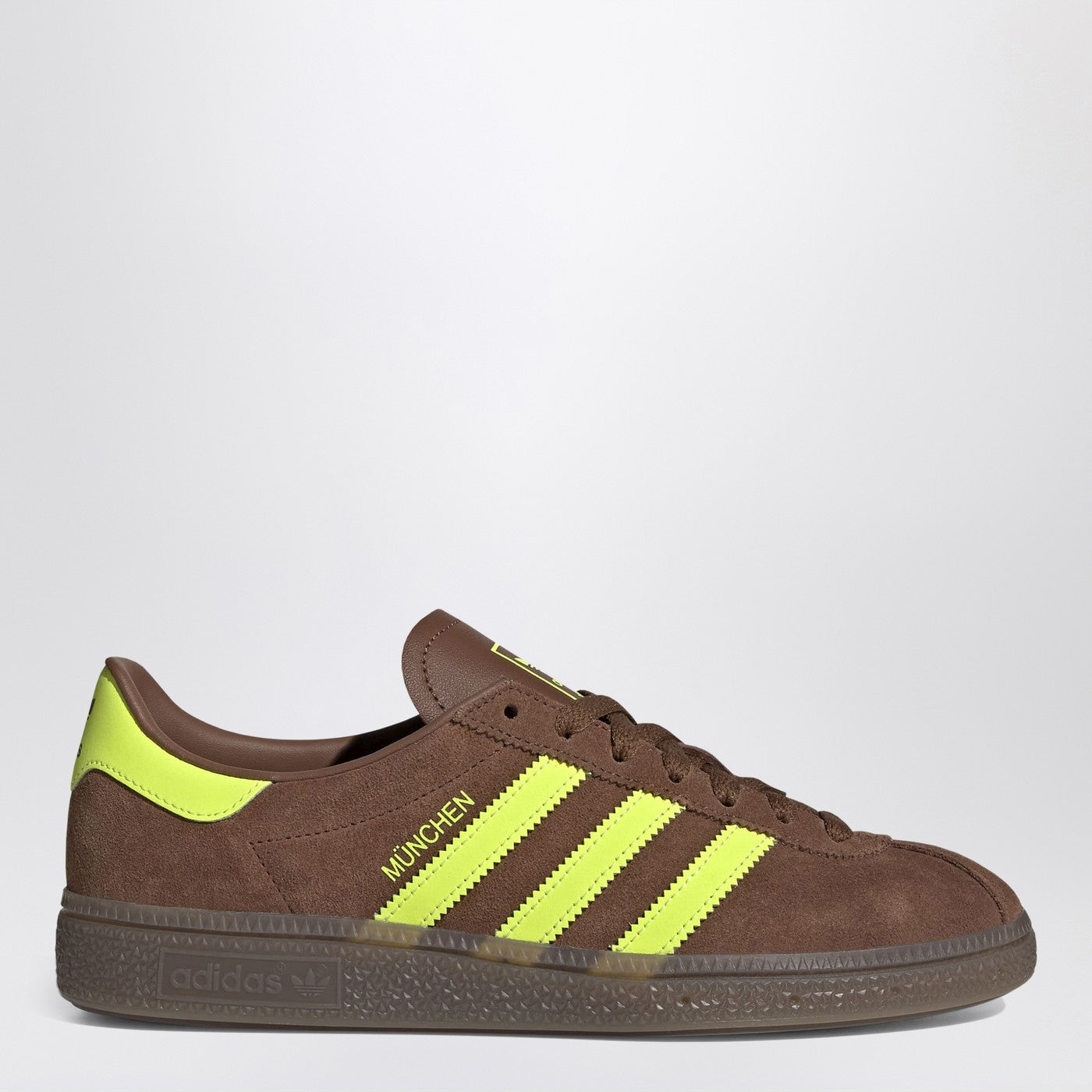 ADIDAS ORIGINALS Sneakers München in brown/yellow suede