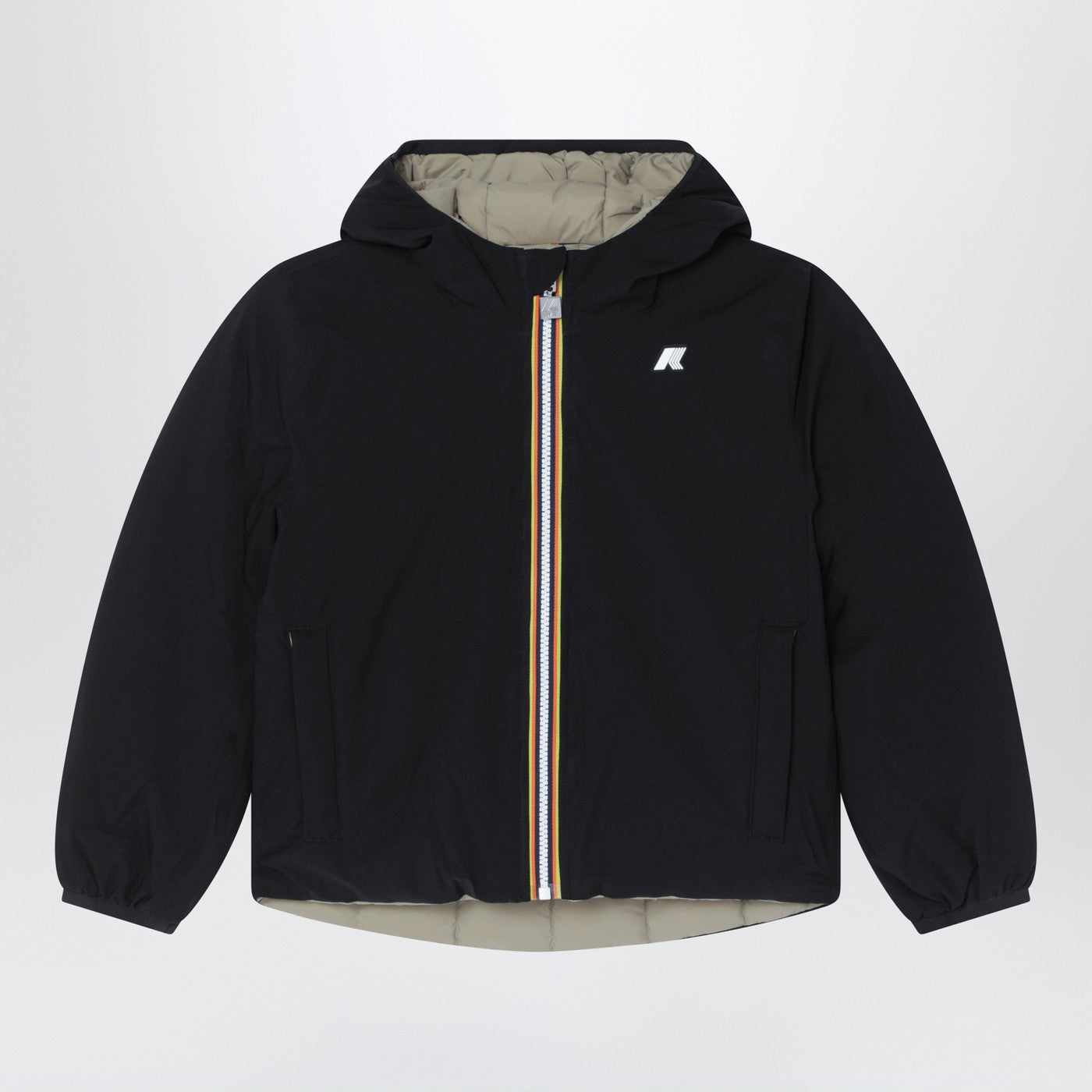 K Way Reversible Jack Jacket In Black green TheDoubleF k-way-reversible-jack-jacket-in-black-green-thedoublef