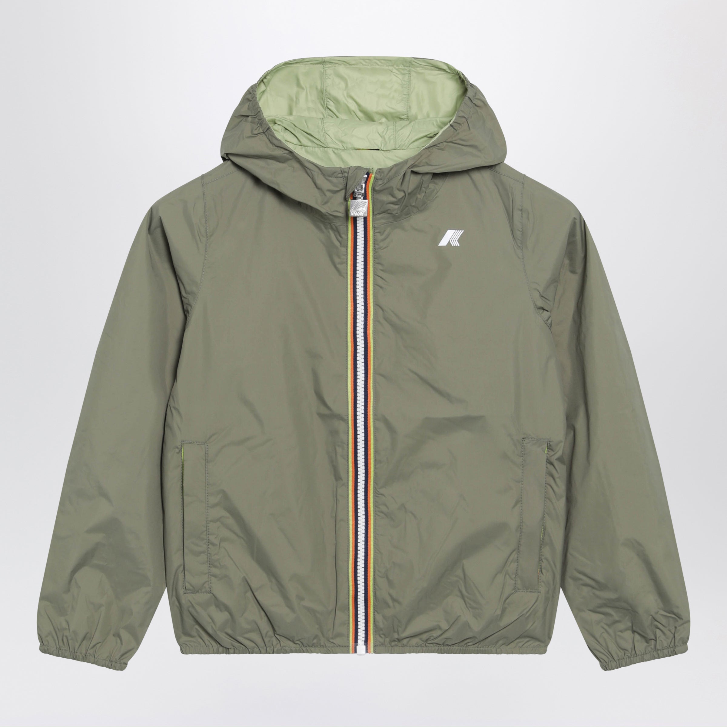 K-Way Reversible Jack jacket in green/lime | TheDoubleF