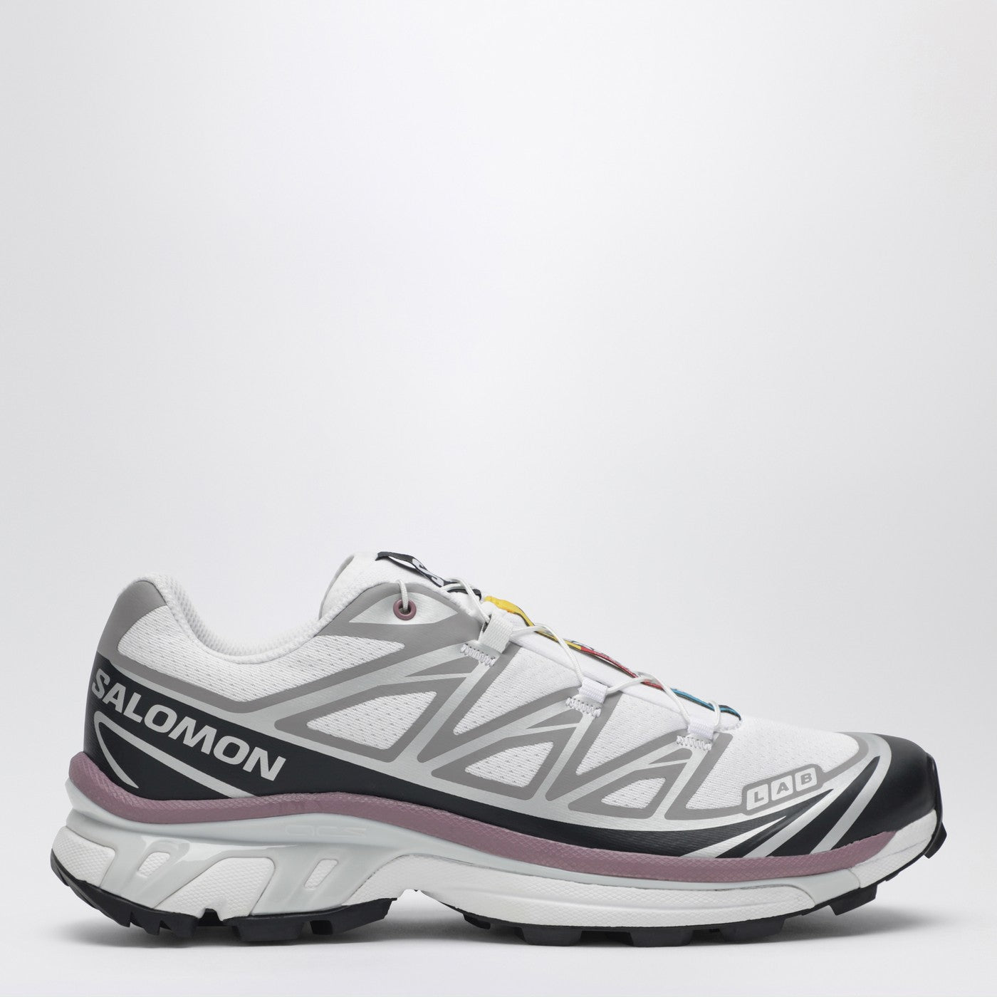 Salomon XT-6 Sneakers White/Black/Dusky Orchid | TheDoubleF