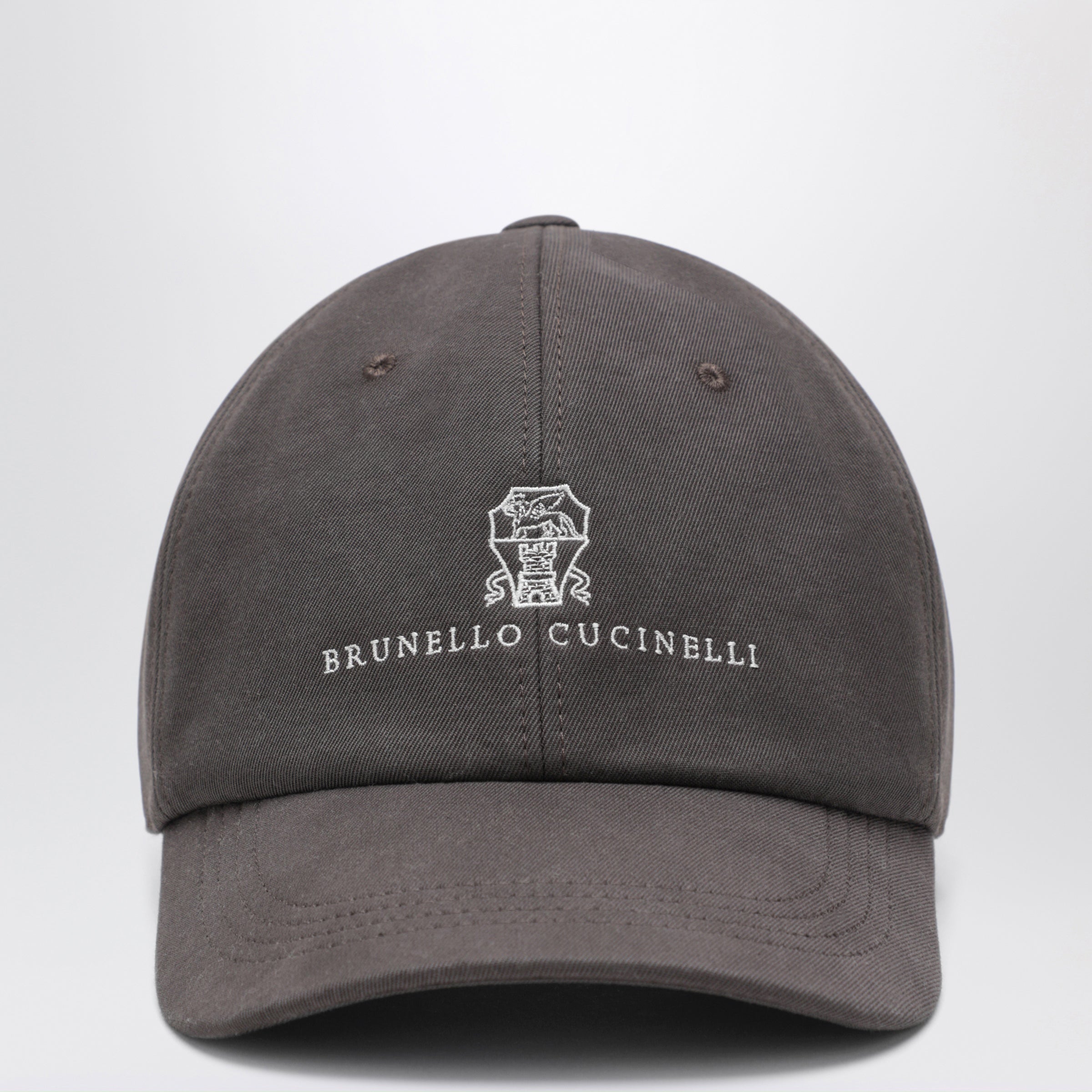 Brunello Cucinelli Brown cotton baseball cap | TheDoubleF