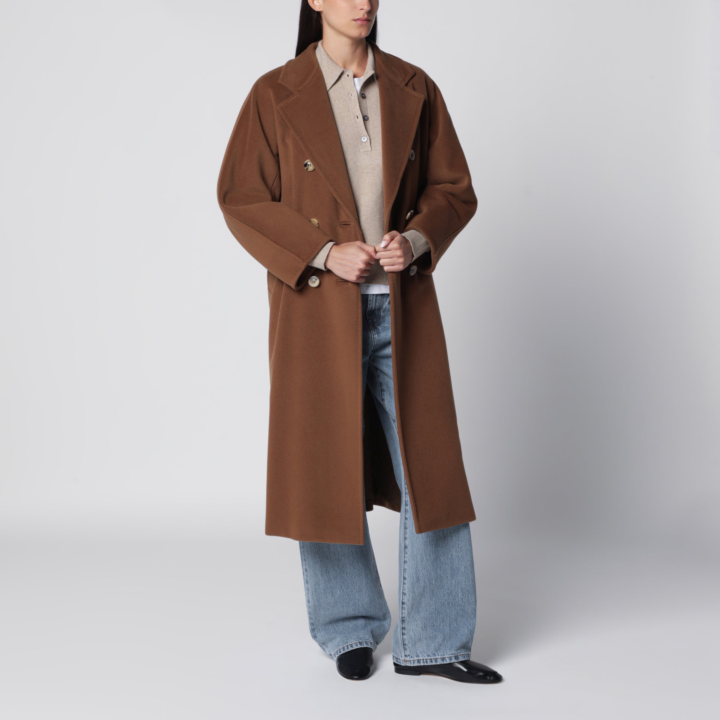 Max Mara 101801 Icon Coat in tobacco | TheDoubleF