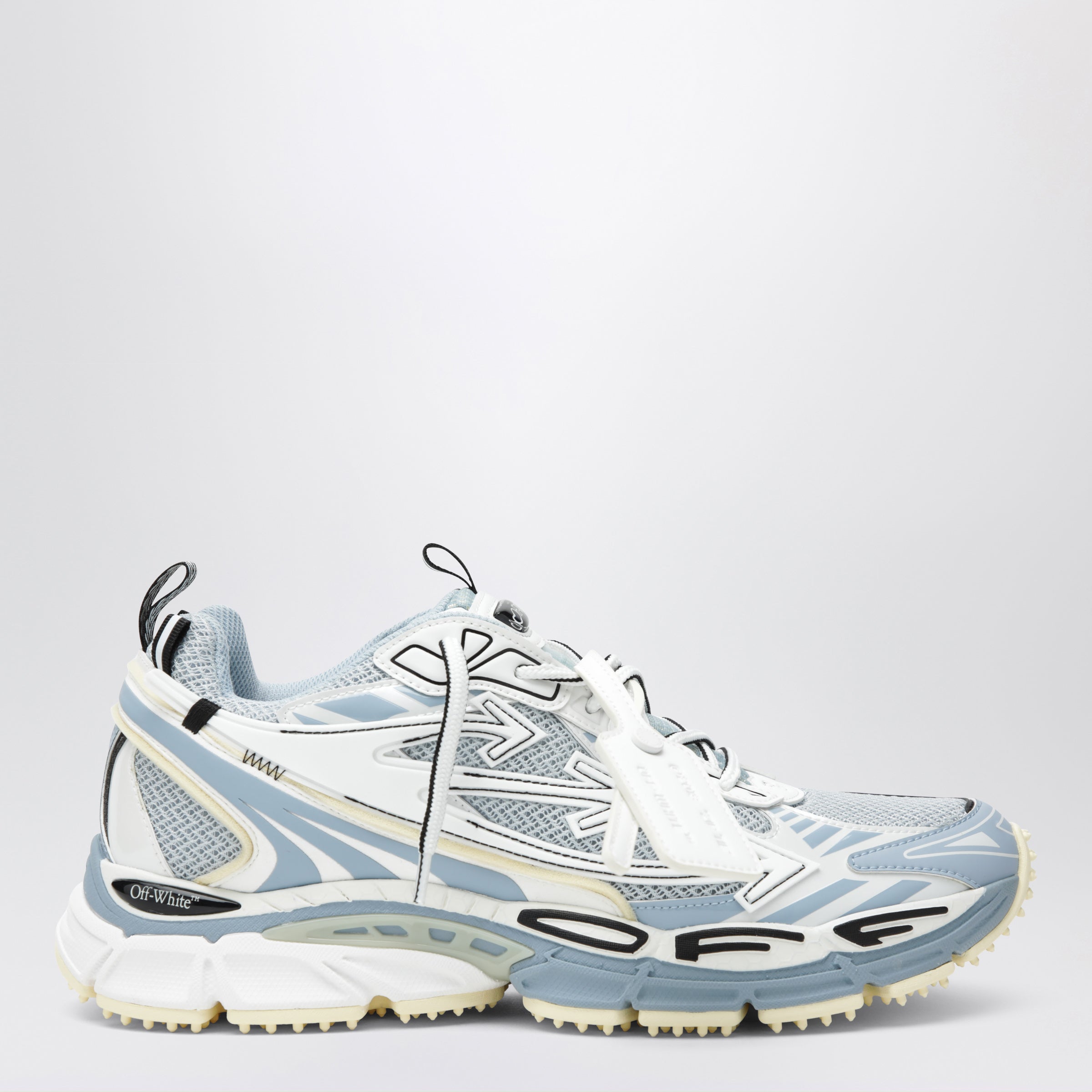 Off-White™ Be Right Back sneakers in grey/light blue | TheDoubleF