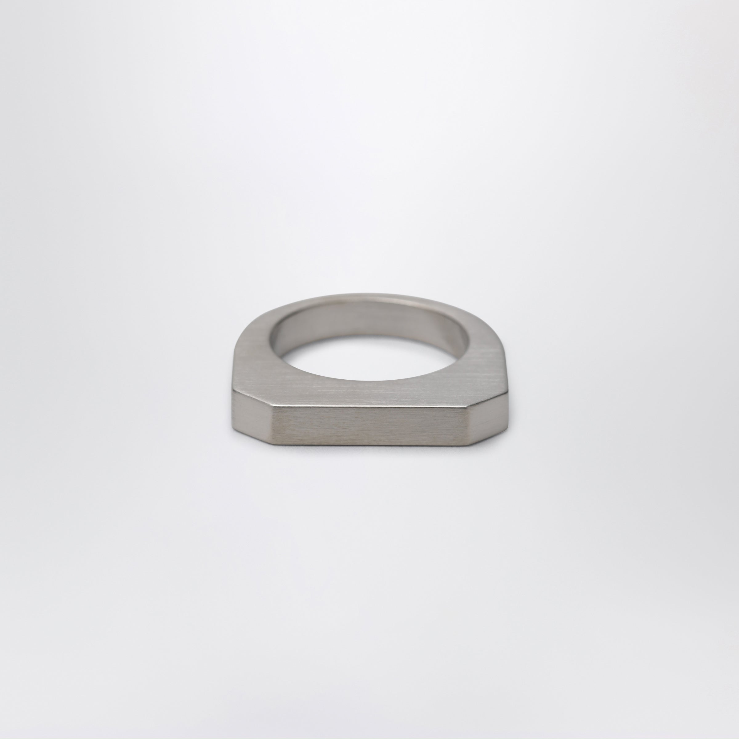 Rick Owens Palladium-finished brass Hollywood ring | TheDoubleF