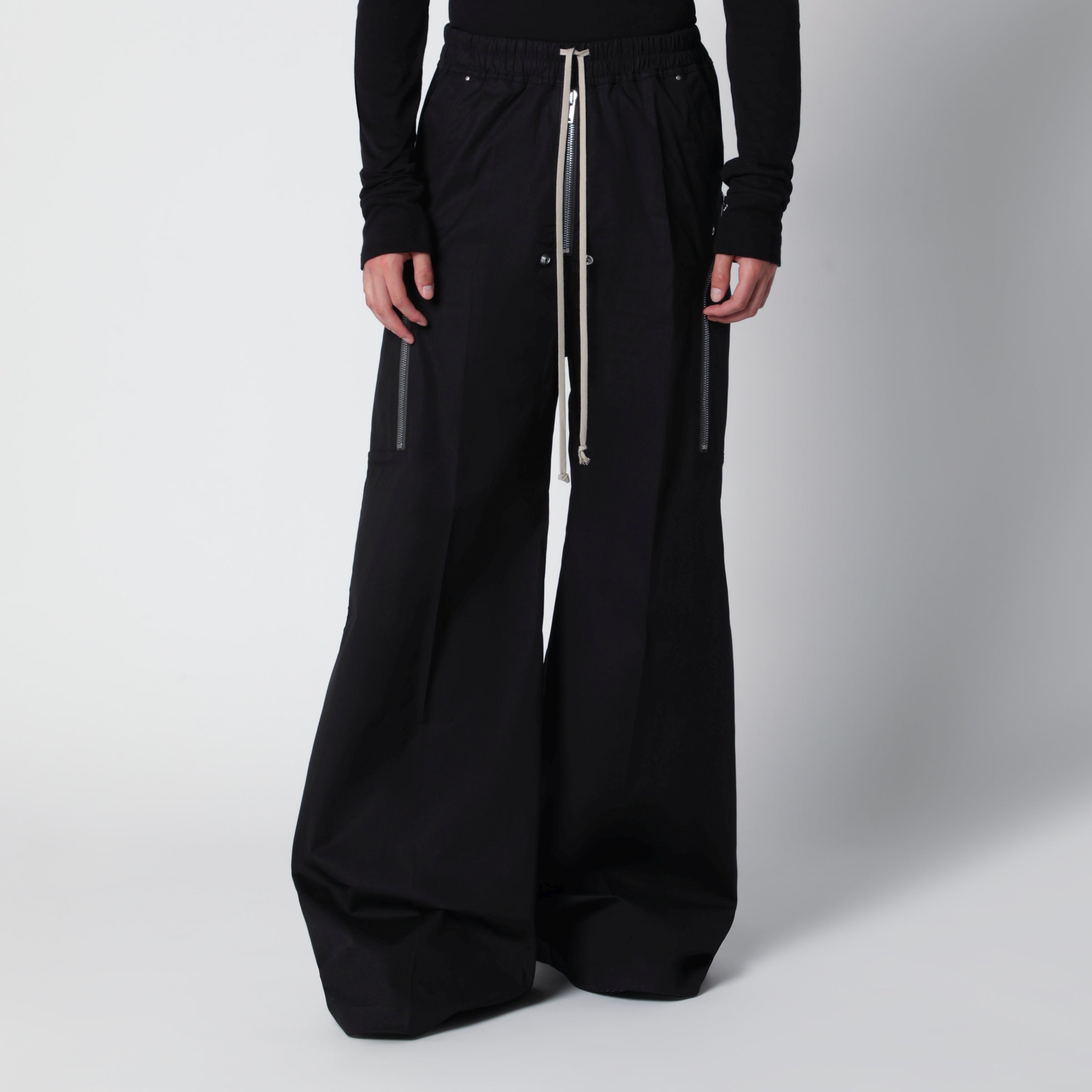 Rick Owens Black cotton trousers | TheDoubleF